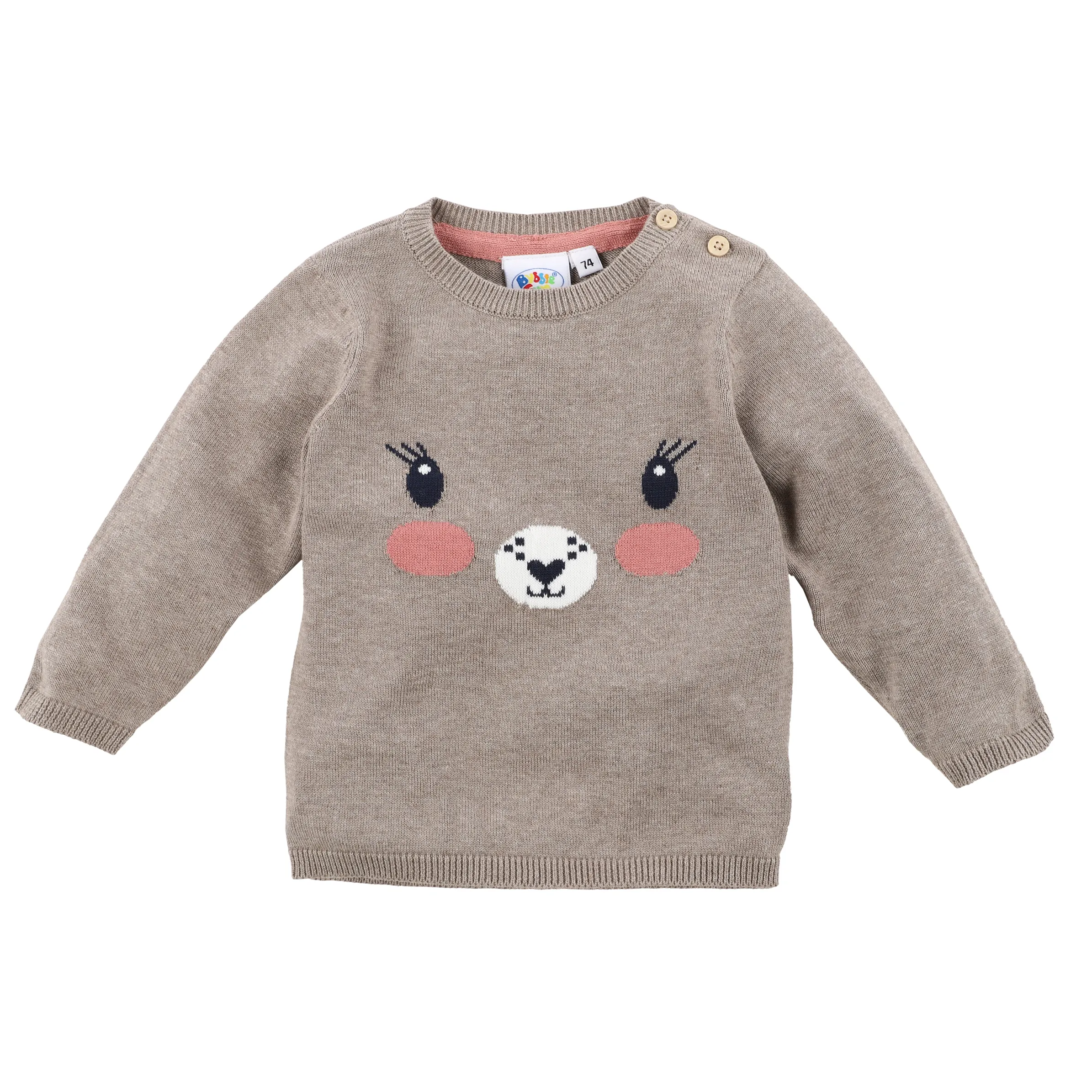 Bubble Gum BM Strickpullover in hellbraun mit Bärchen Braun 884919 HELLBRAUN 1 Bubble Gum BM Strickpullover in hellbraun mit Bärchen Braun 884919 HELLBRAUN 1