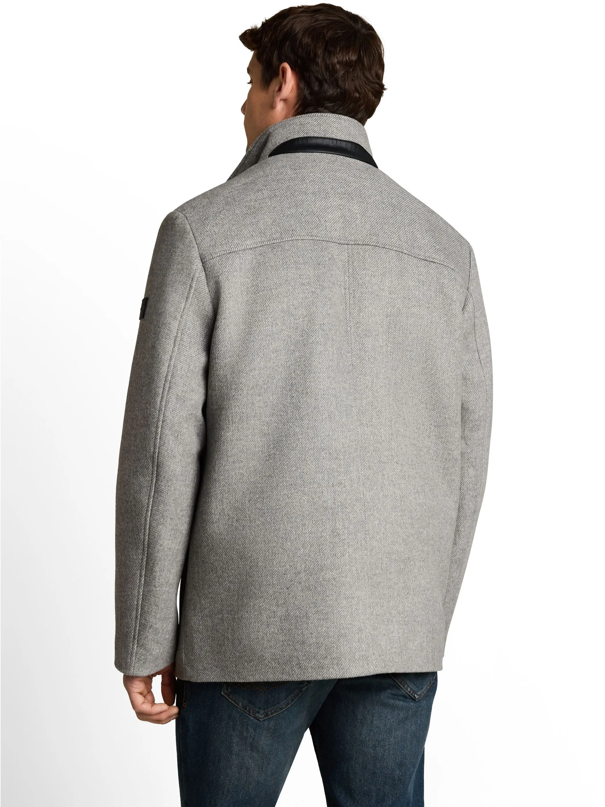 Tom Tailor 1051667 wool jacket with stand-up insert Grau 934269 40600 2