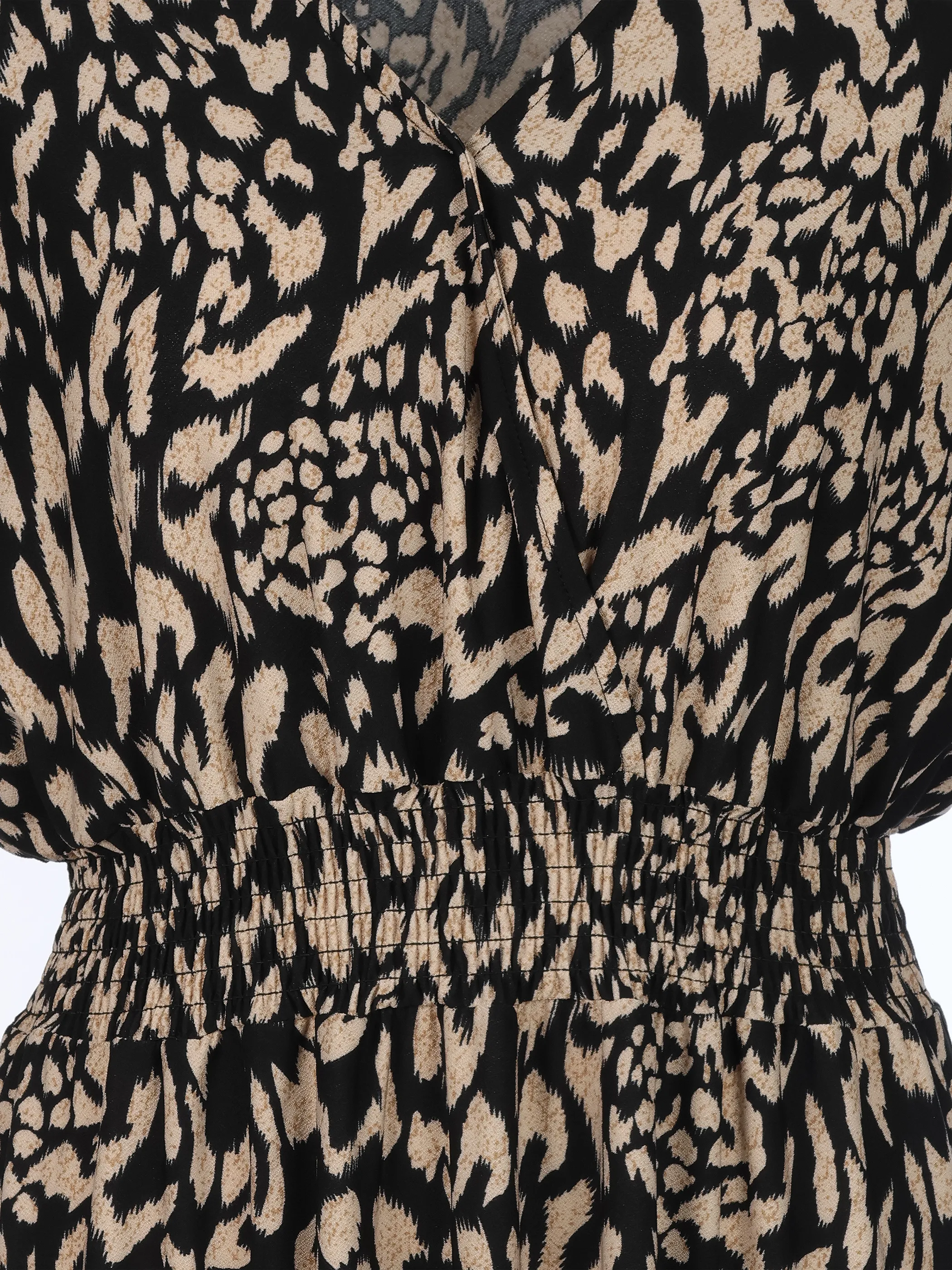 Sure Da-Jersey-Maxi-Kleid, bedruckt Schwarz 924515 FRENCH OAK 3