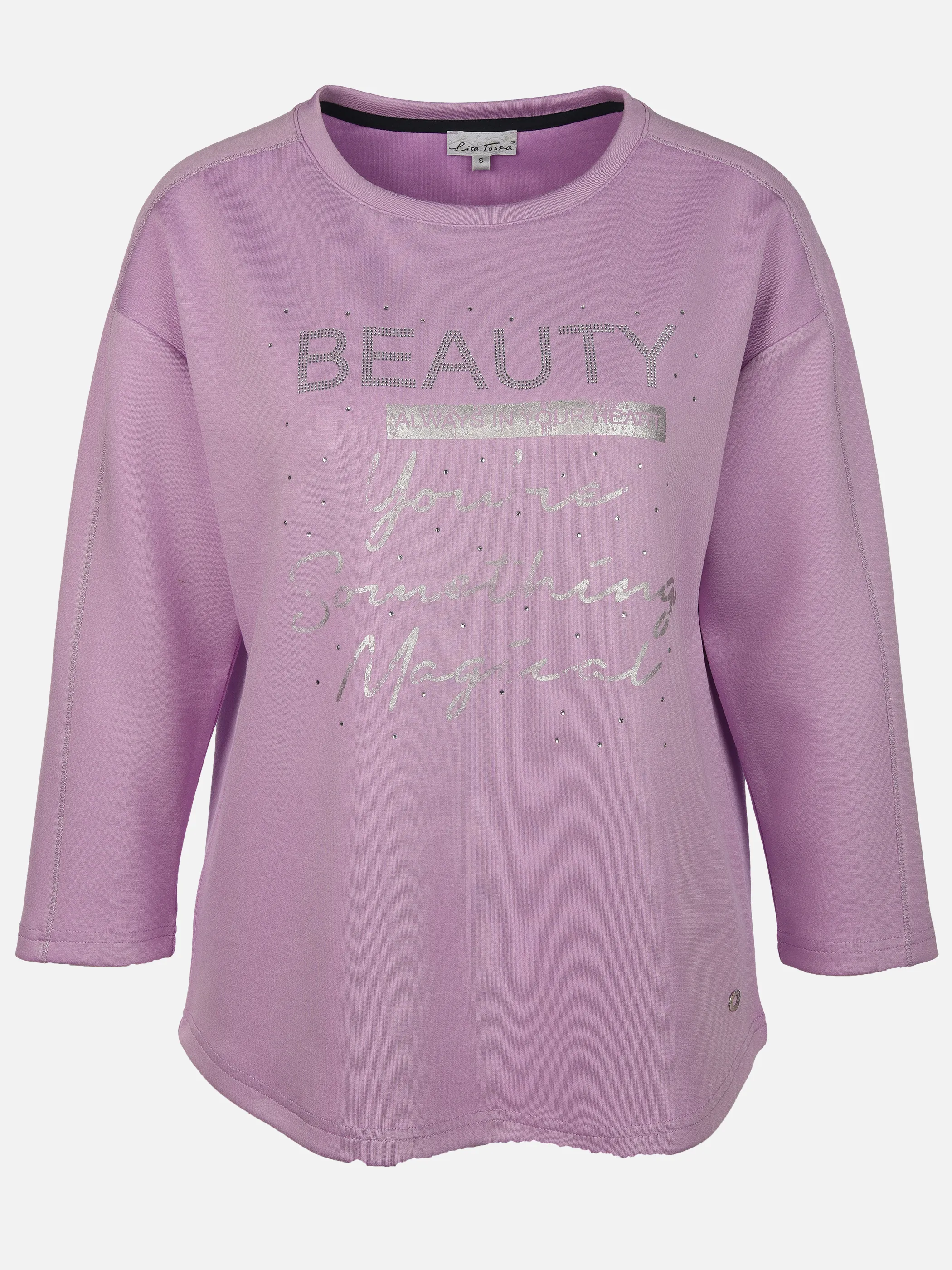 Lisa Tossa Da-Sweatshirt m. Gummiprint Lila 906619 FLIEDER 1