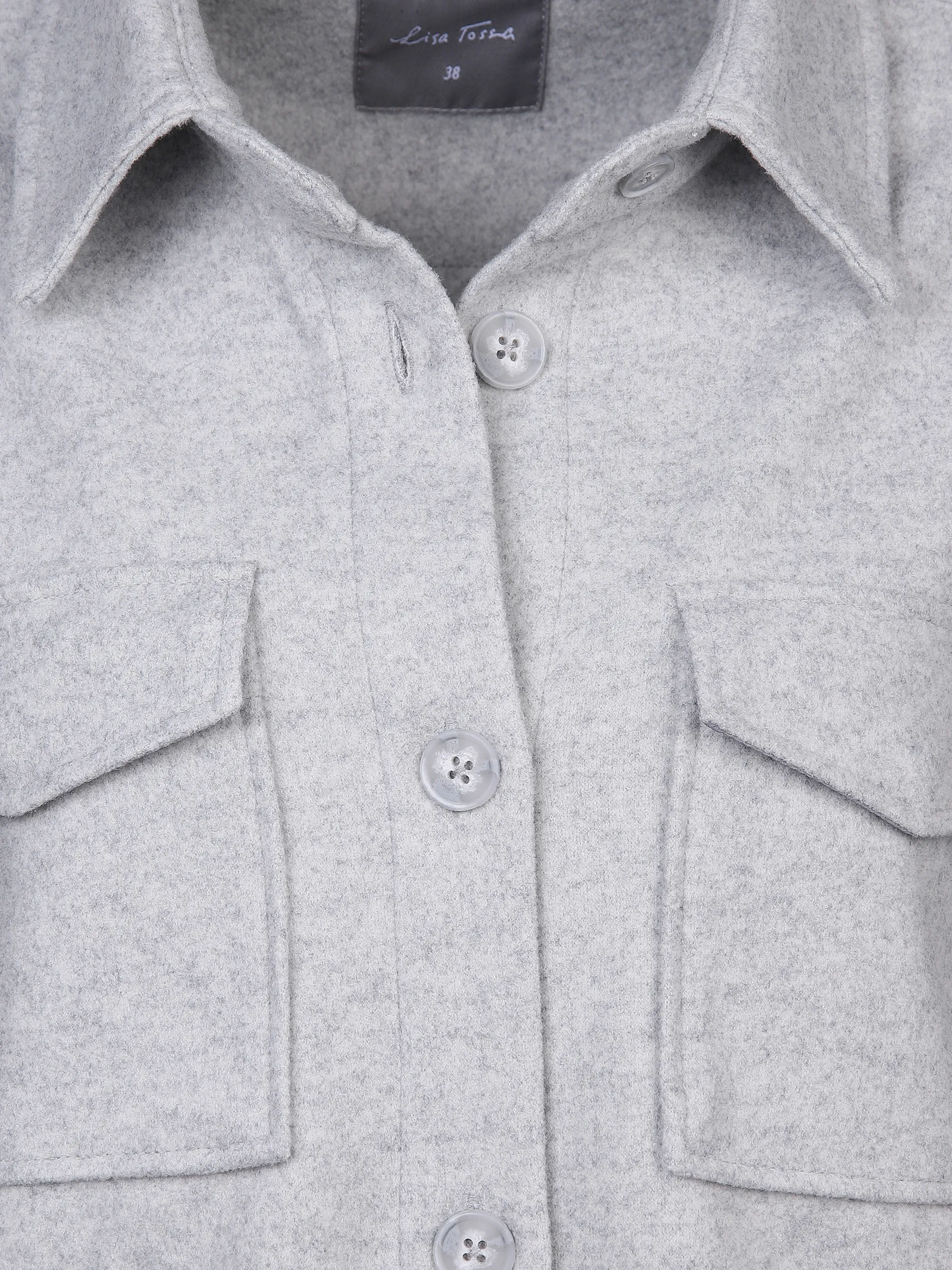 Lisa Tossa Da-Overshirt in Melange Grau 866237 GRAU MEL. 3
