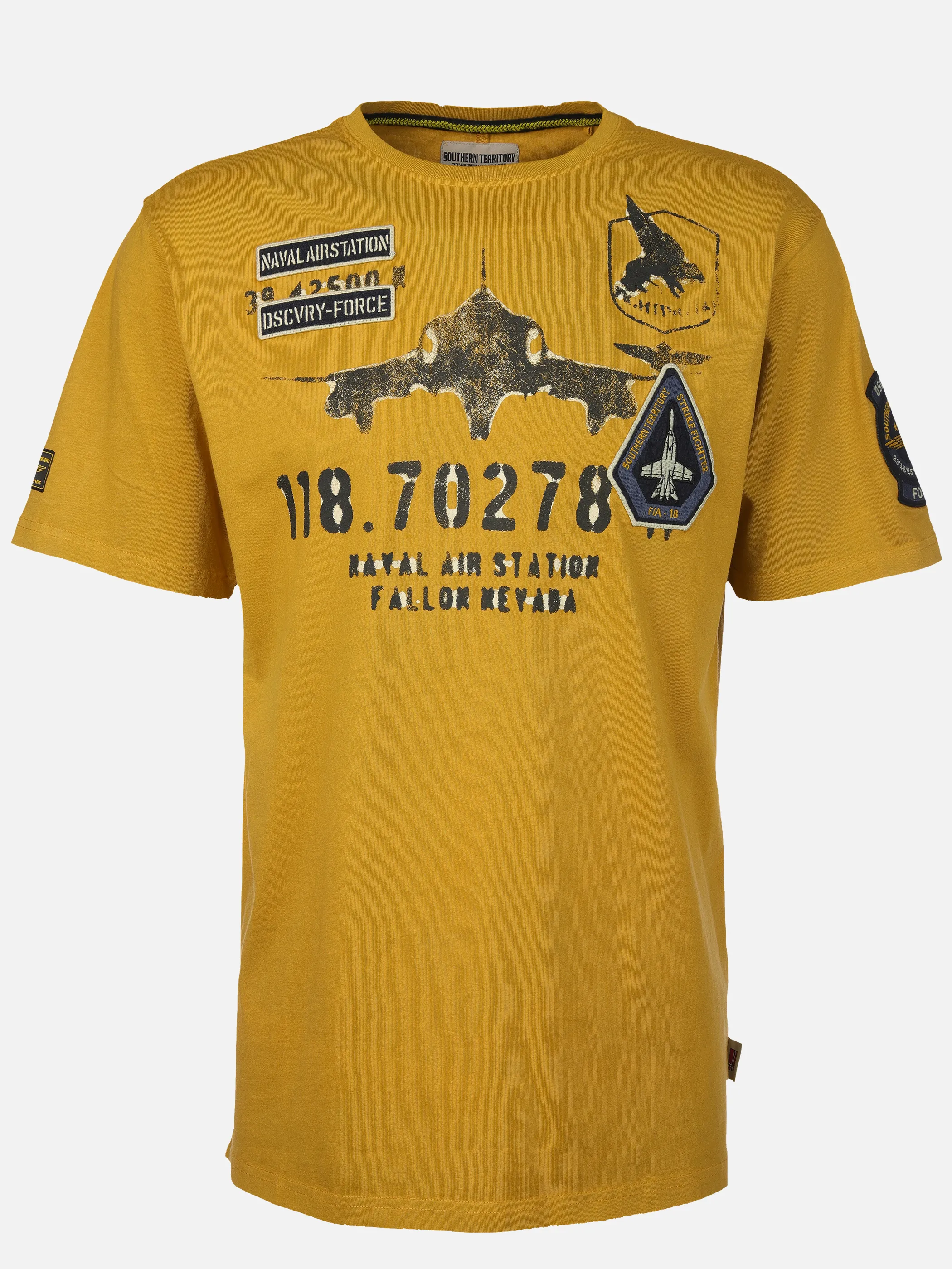 Southern Territory He. T-Shirt 1/2 Arm Print Gelb 916379 1567 1