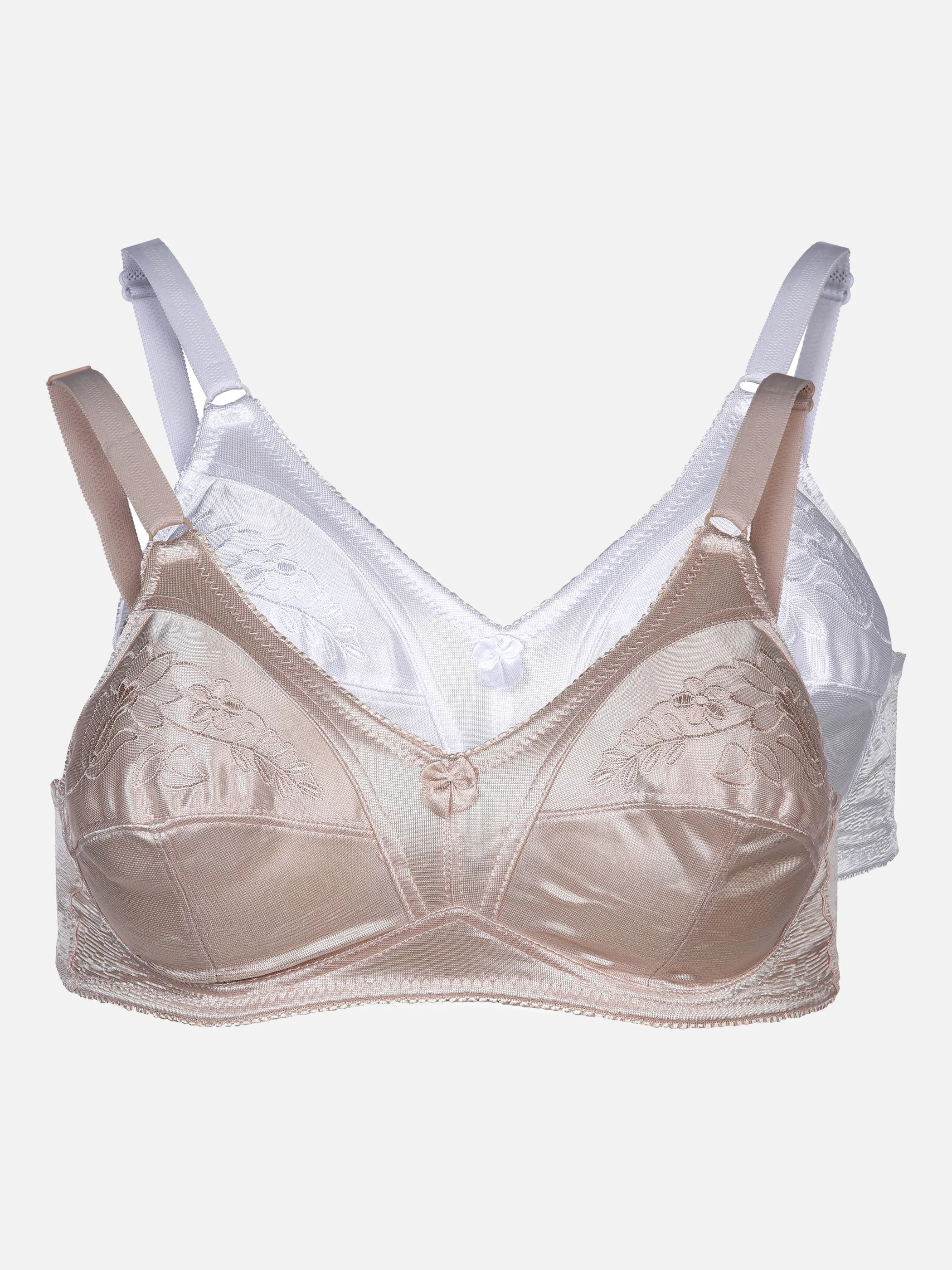Sonja Blank Soft BH mit Stickerei 2er Pack Weiß 866286 HAUT/WEIß 1 Sonja Blank Soft BH mit Stickerei 2er Pack Weiß 866286 HAUT/WEIß 1