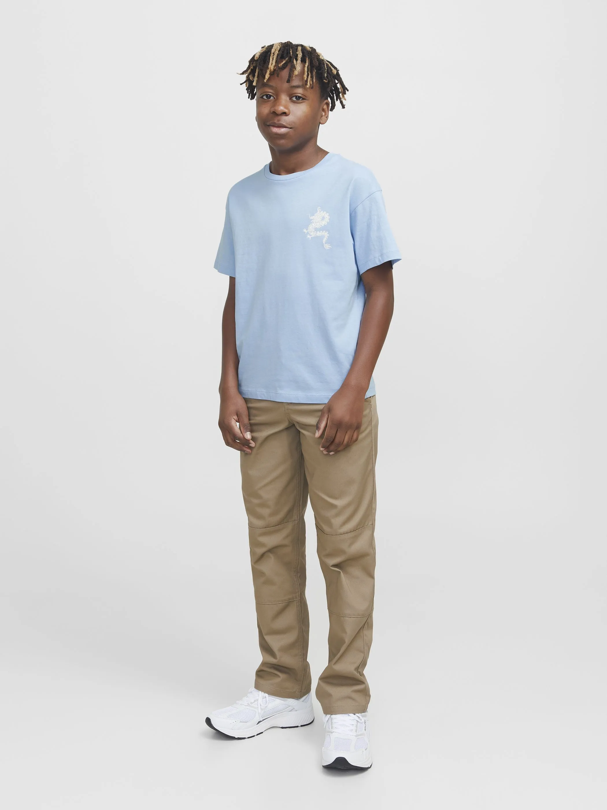 Jack&Jones Junior 12269835 JJCHARGE PRINTED TEE Blau 907280 175780 4
