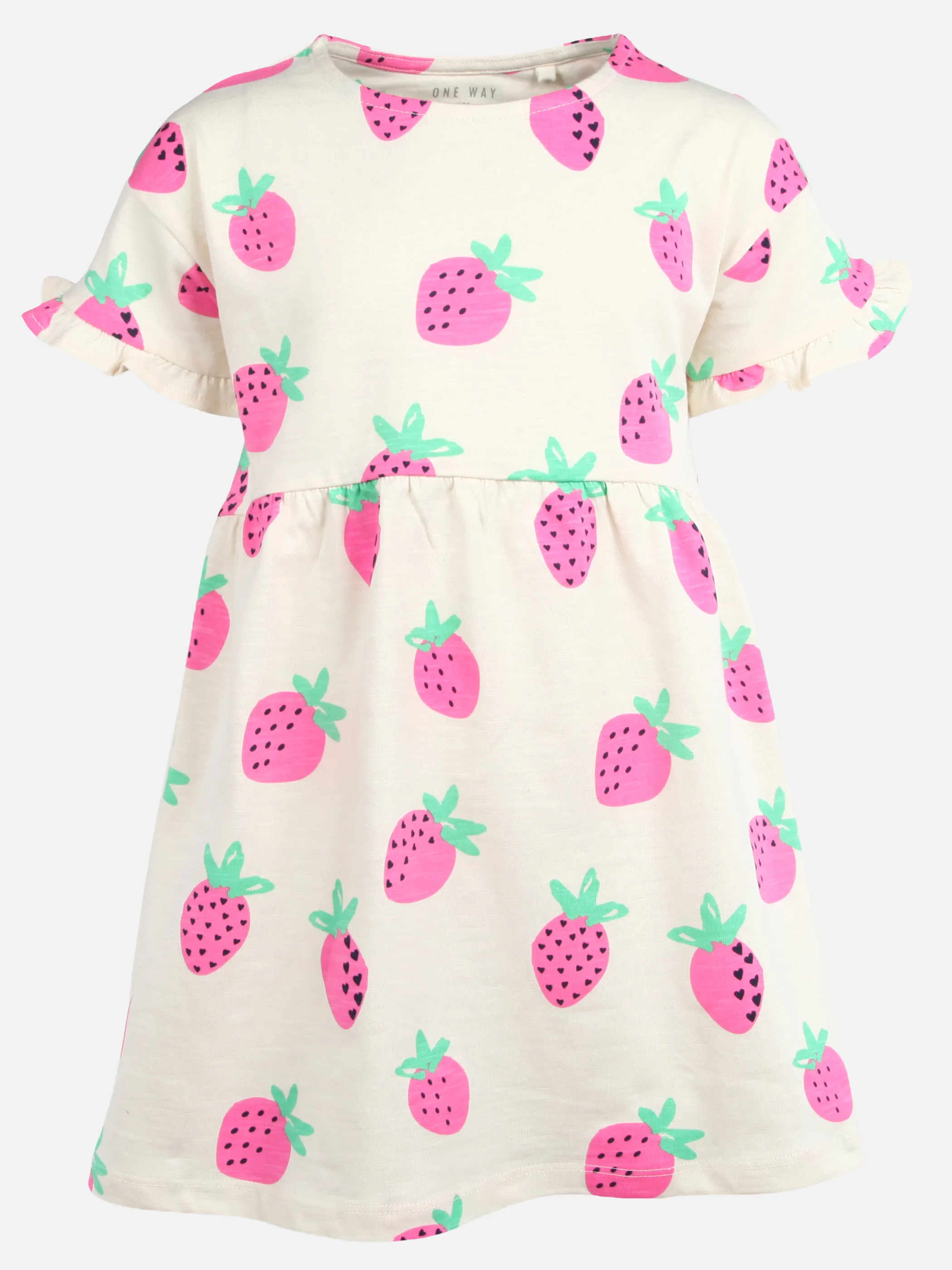 One Way MG Kleid mit Erdbeer AOP in beige Beige 923280 BEIGE 1