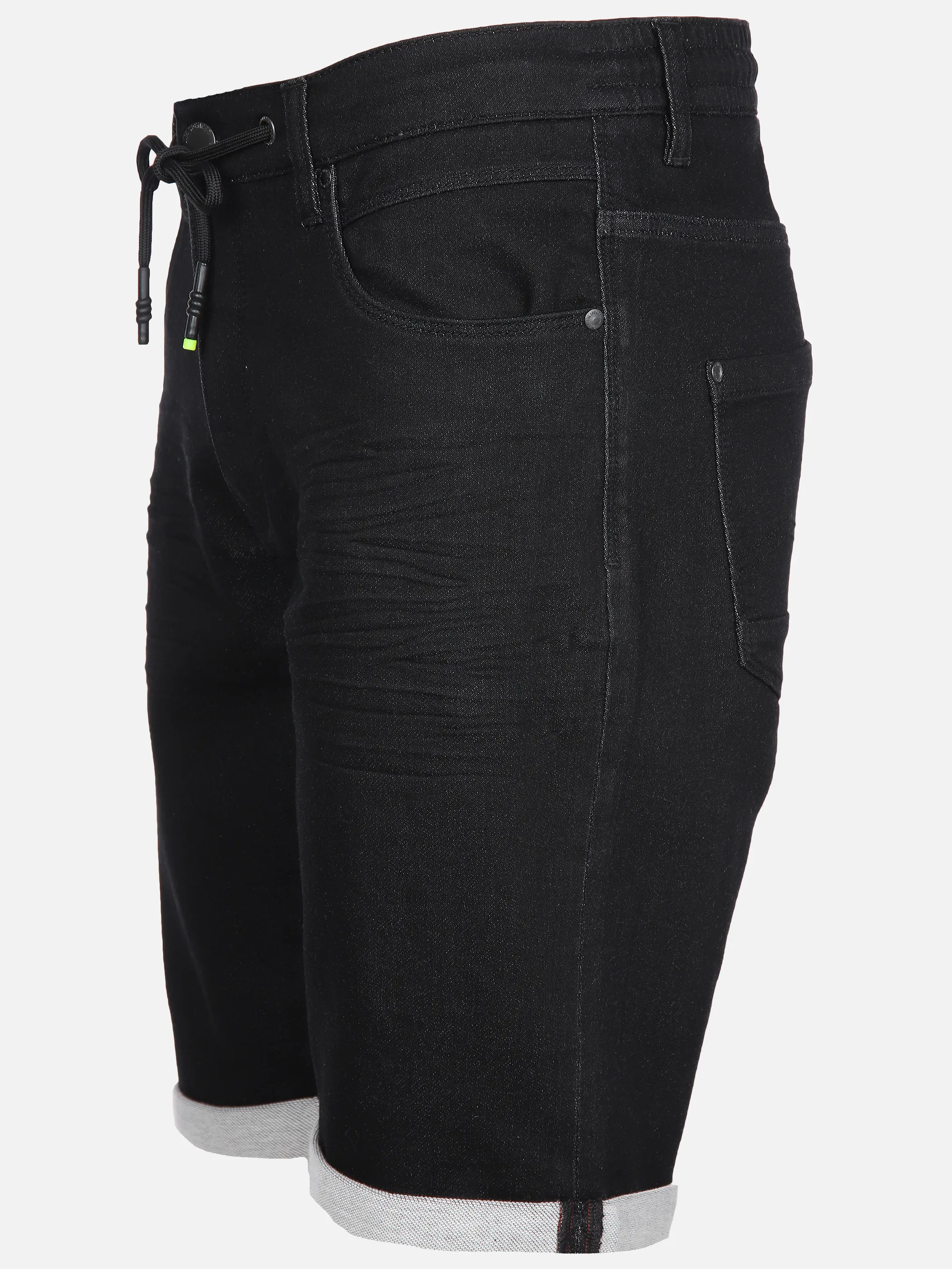 Jim Spencer He. Joggjeansshort 5-Pocket Relax Schwarz 892783 BLACK 3