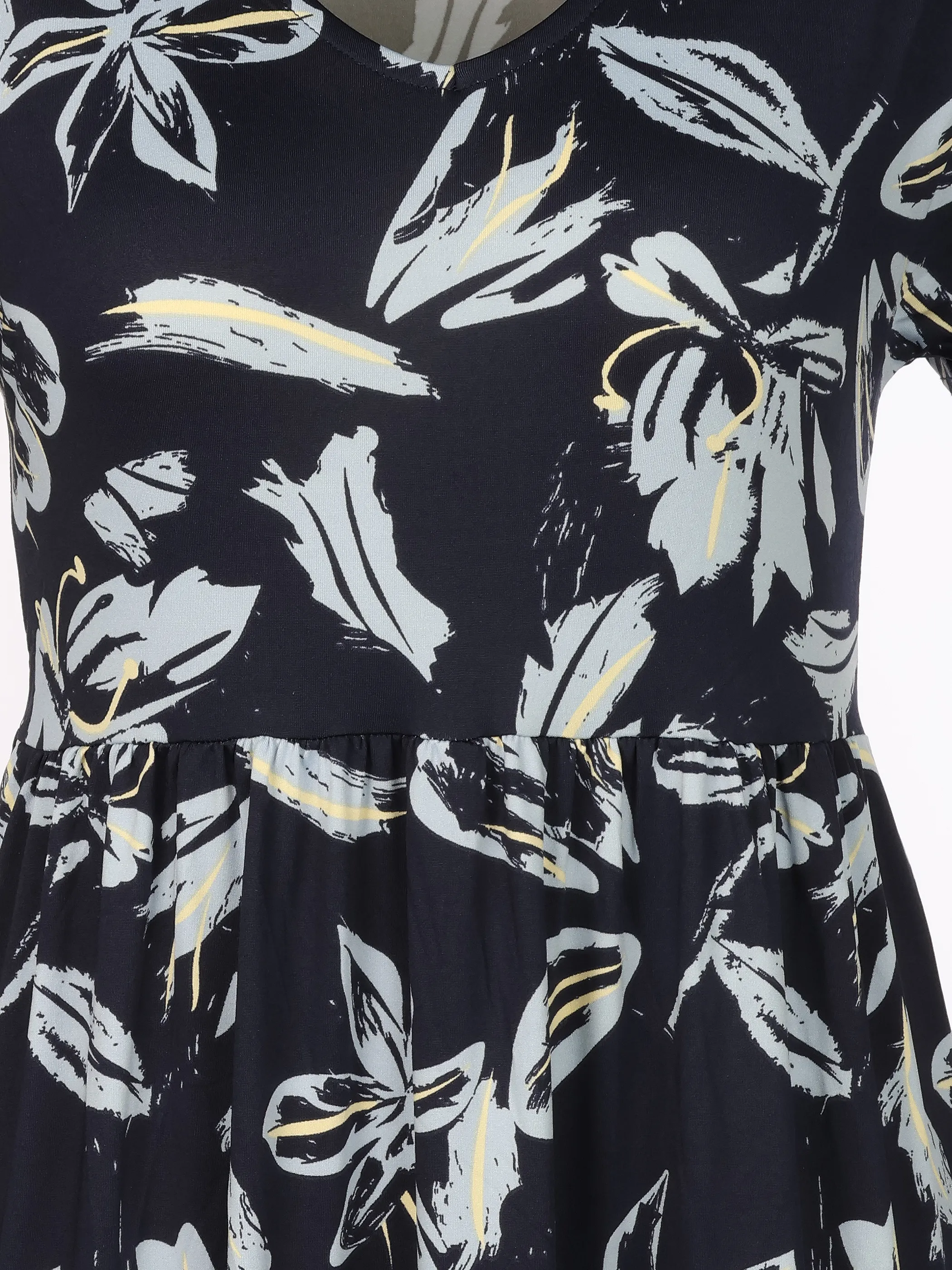 Sure Da-Jersey Kleid m. Print Blau 924159 SAPHIRE 3