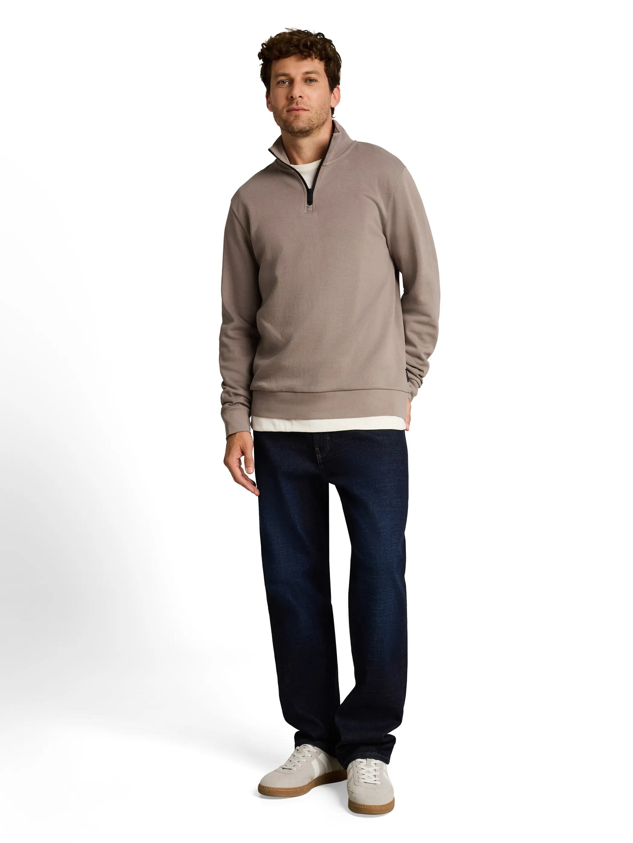 Tom Tailor 1052665 detailed sweat troyer Beige 934281 10359 1