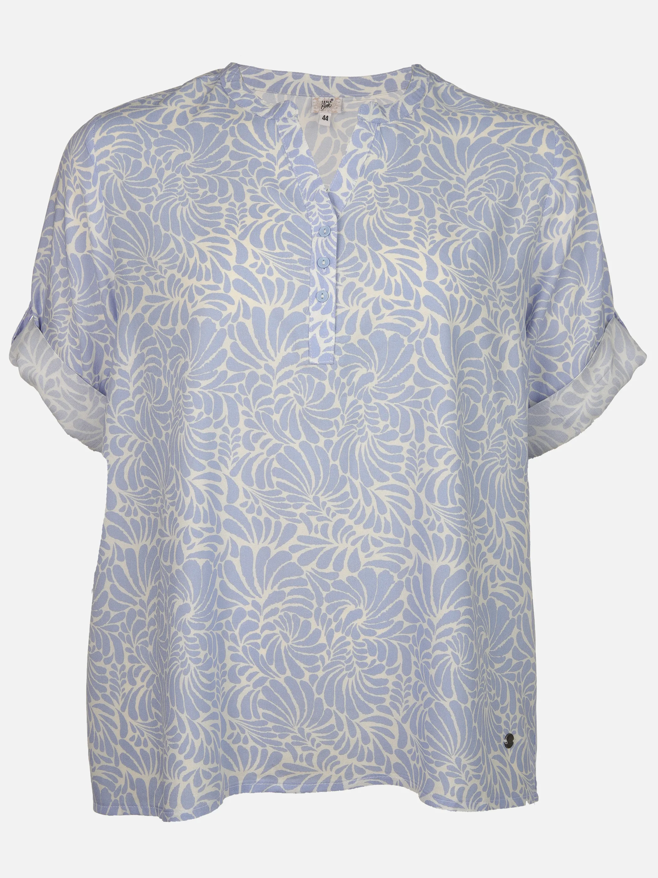 Sonja Blank Da-gr.Gr. Bluse, 3/4 Arm Blau 905662 BL/WE 1