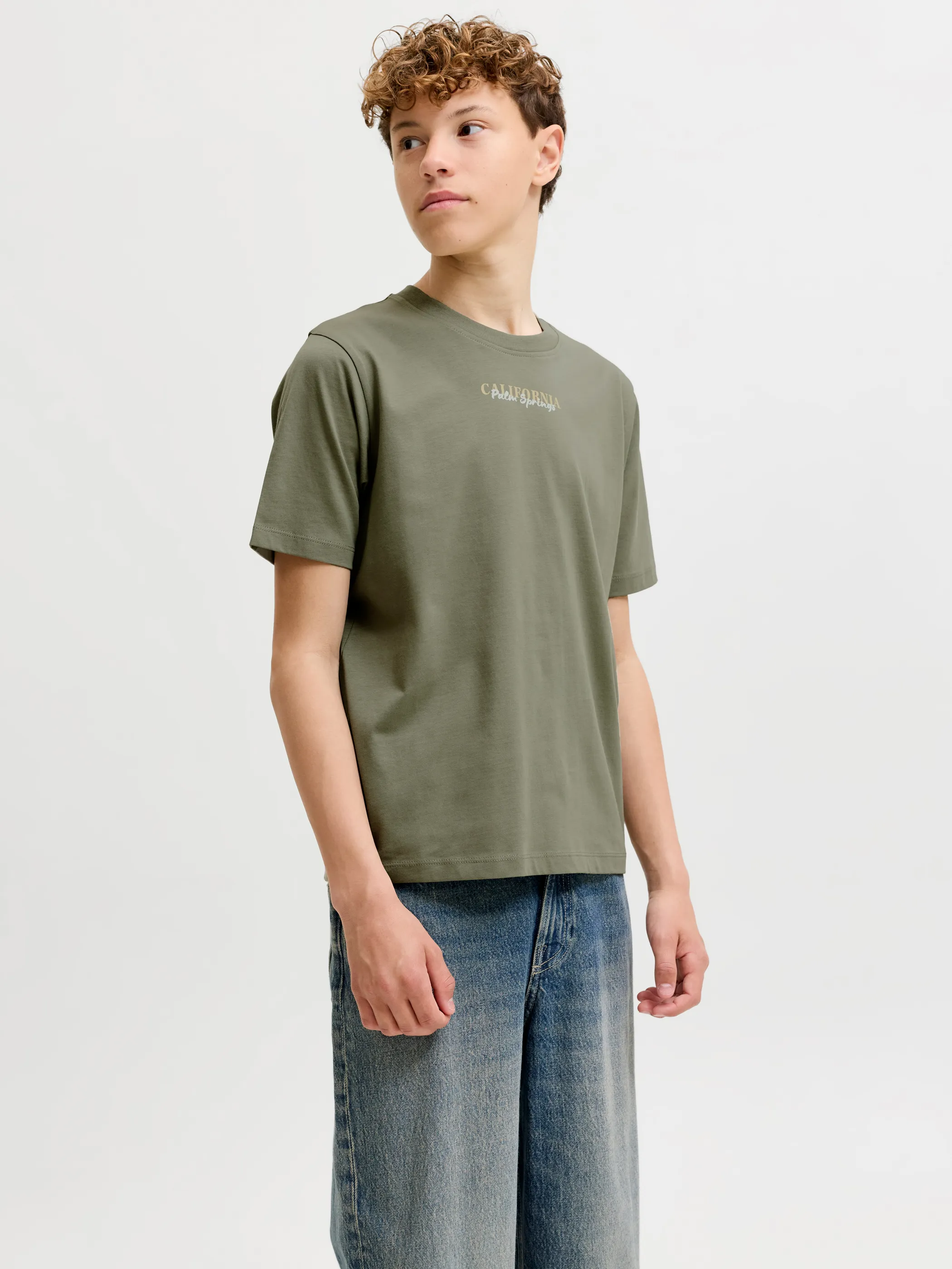 Jack&Jones Junior 12289937 JJCITY PHOTOPRINT TEE SS CREW NECK Blau 920175 176725 1