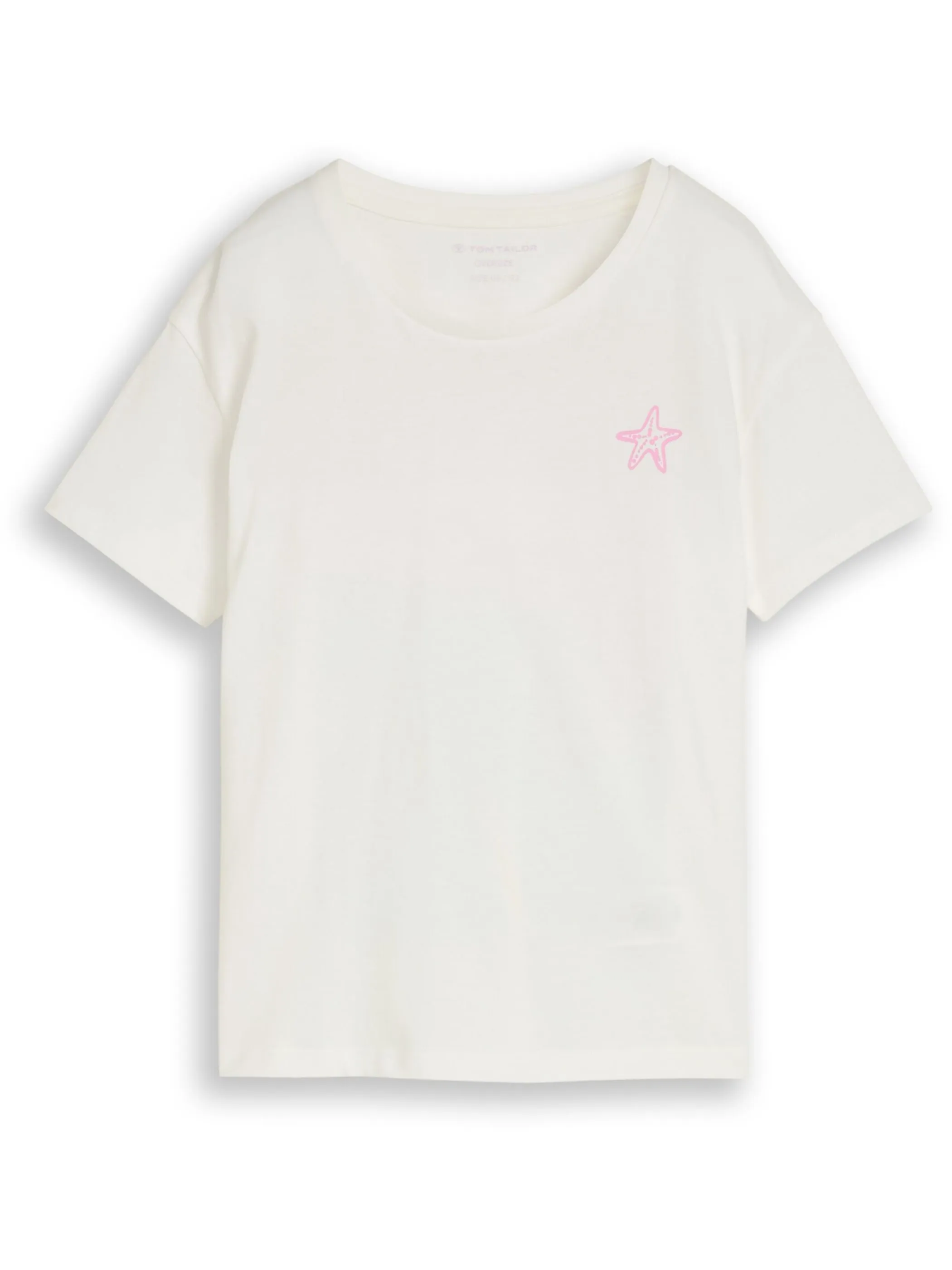 Tom Tailor 1051042 printed oversized T-shirt Weiß 929652 10315 1