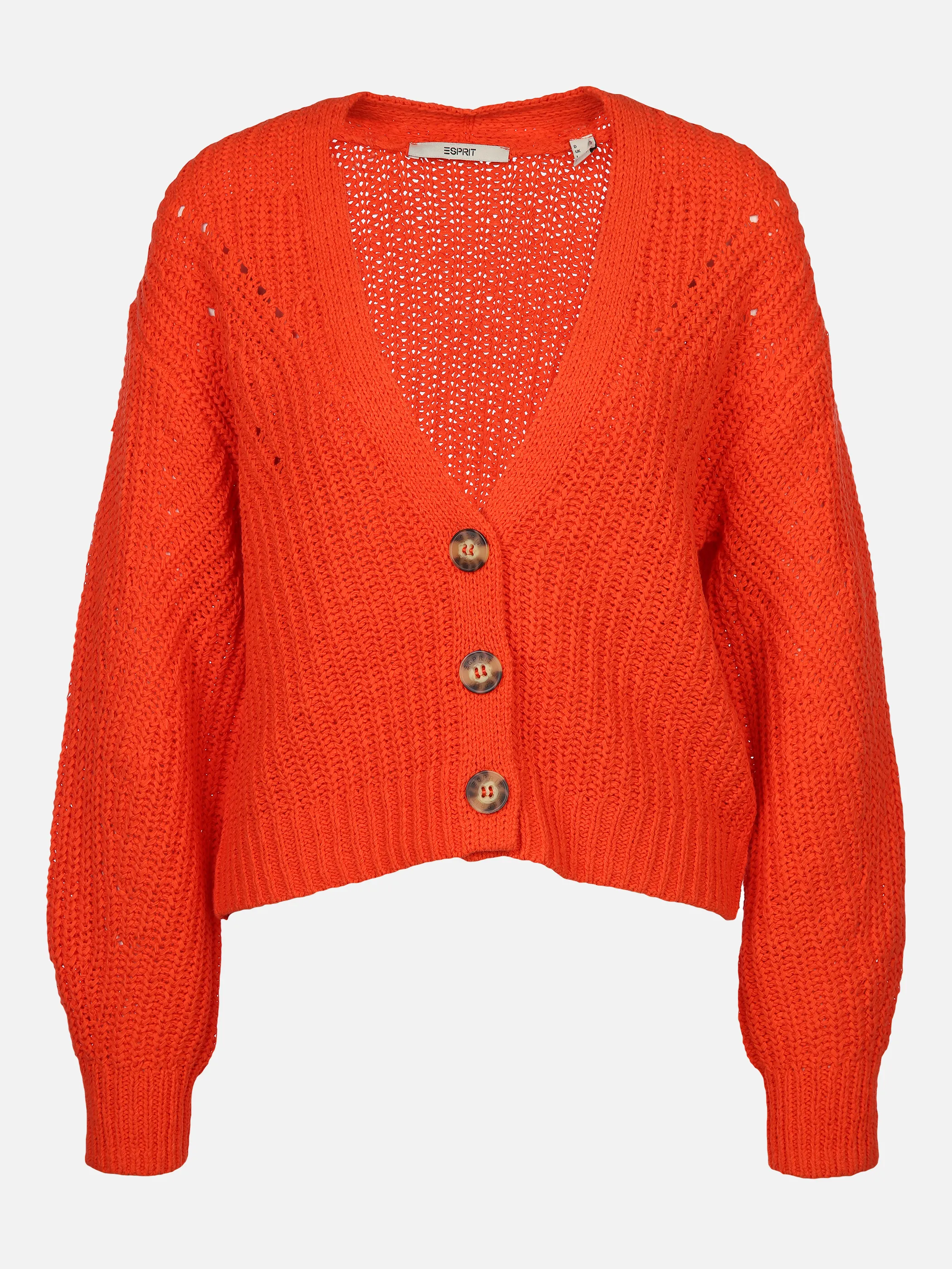 Esprit 023EE1I327 tape stitch cardigan Rot 875338 E635 1