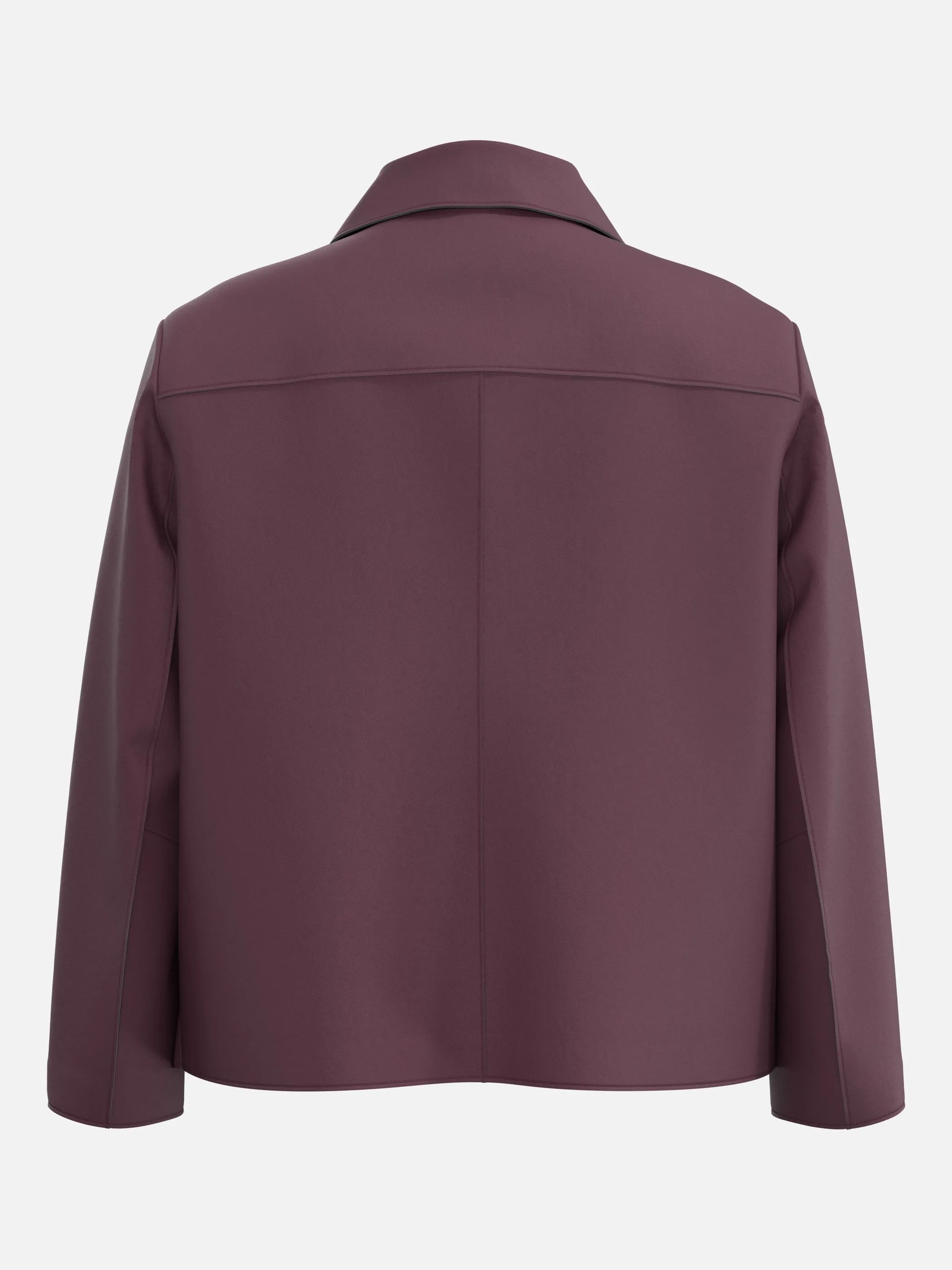 Sonja Blank Da-gr.Gr. PU-Jacke Rot 930005 AUBERGINE 2