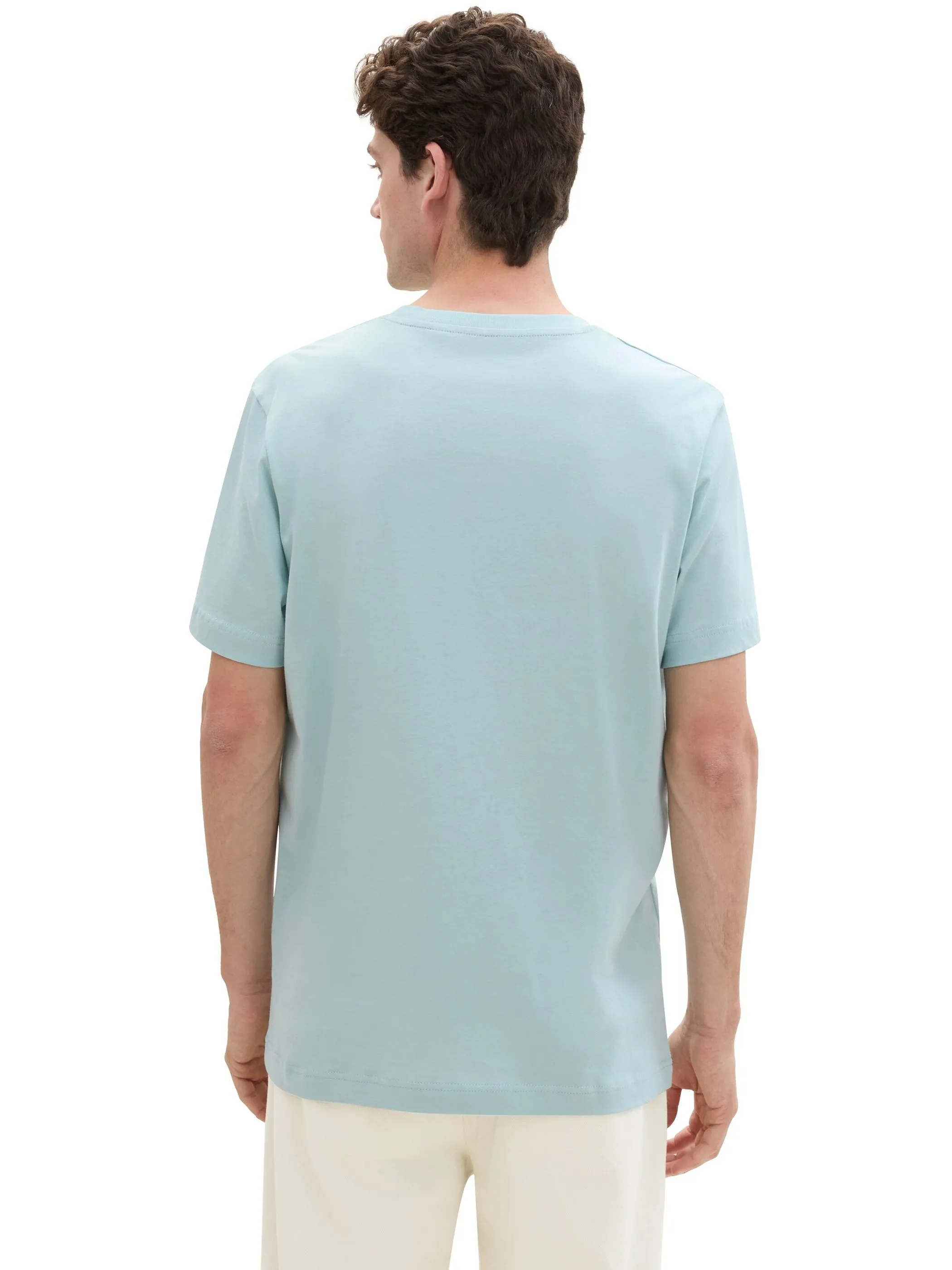 Tom Tailor 1043276 t-shirt with print Türkis 898849 30463 2