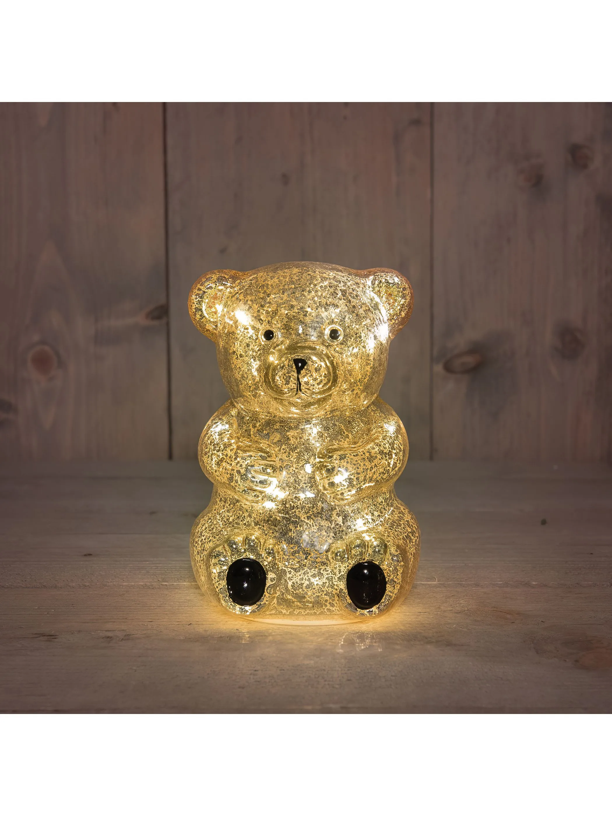 Weihnachten LED Figur Bär 16,5cm Schwarz 933058 SCHWARZ 1