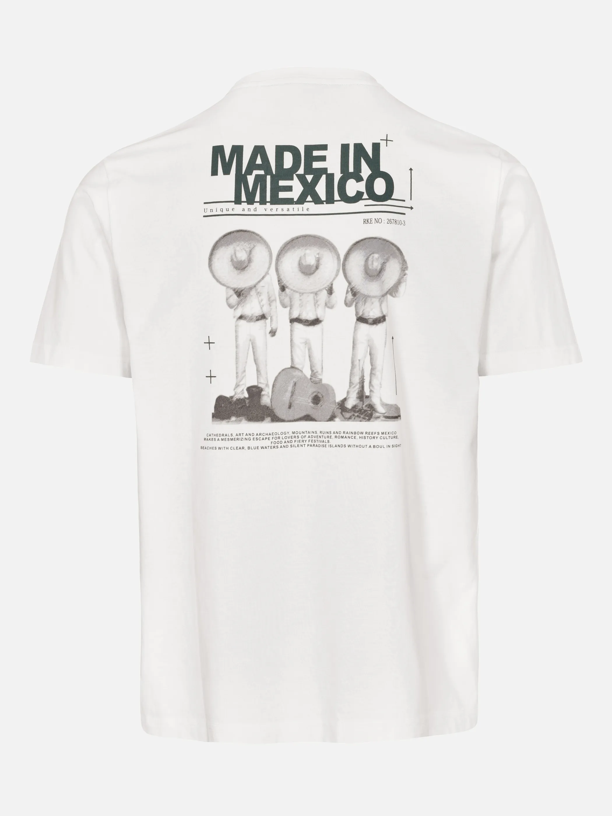 Jim Spencer He. T-Shirt 1/2 Arm Mexico Weiß 925110 147 2