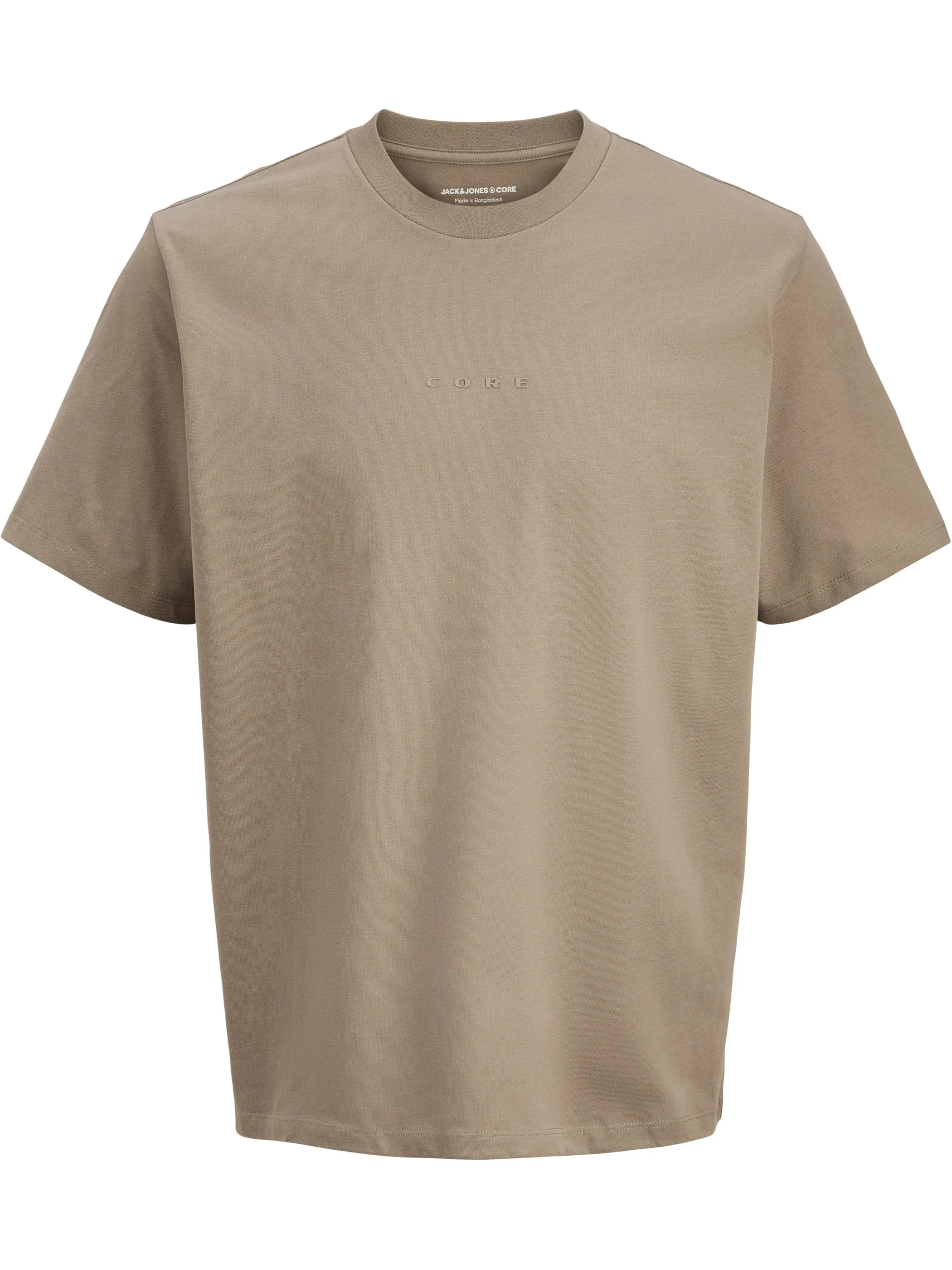 Jack Jones 12285393 JCOPOINT BADGE TEE SS Braun 917834 176193002 1