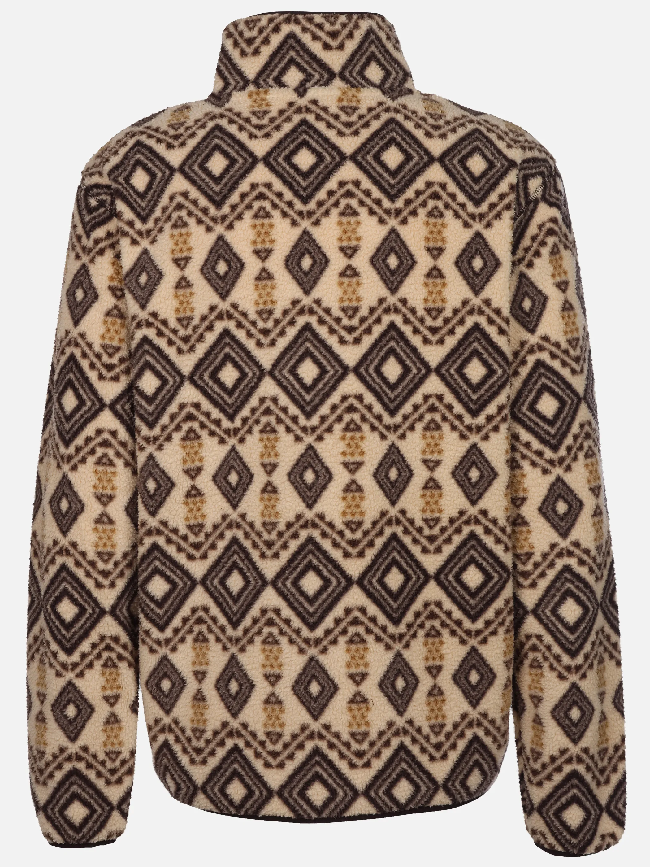 Grinario Sports Teddy Fleece Troyer, AOP Beige 928826 15-1306TCX 2