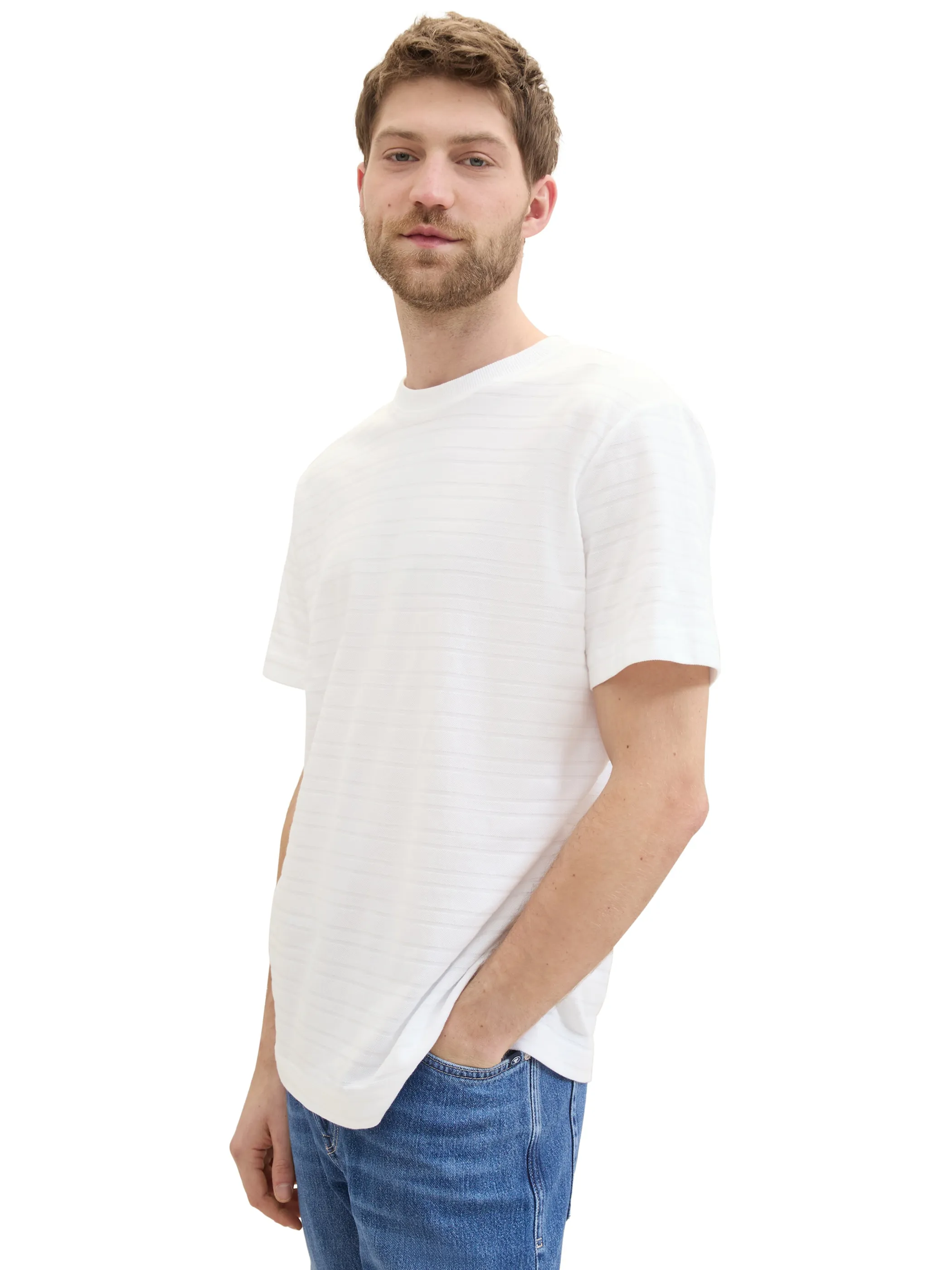 Tom Tailor 1042131 structured t-shirt Weiß 895628 20000 5 Tom Tailor 1042131 structured t-shirt Weiß 895628 20000 5