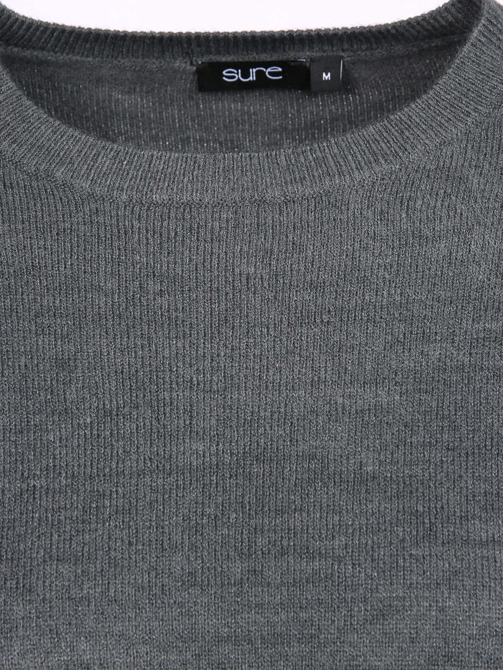 Sure Da-Rundhals-Pullover wie Cashm Grau 856106 ANTRA MEL 3