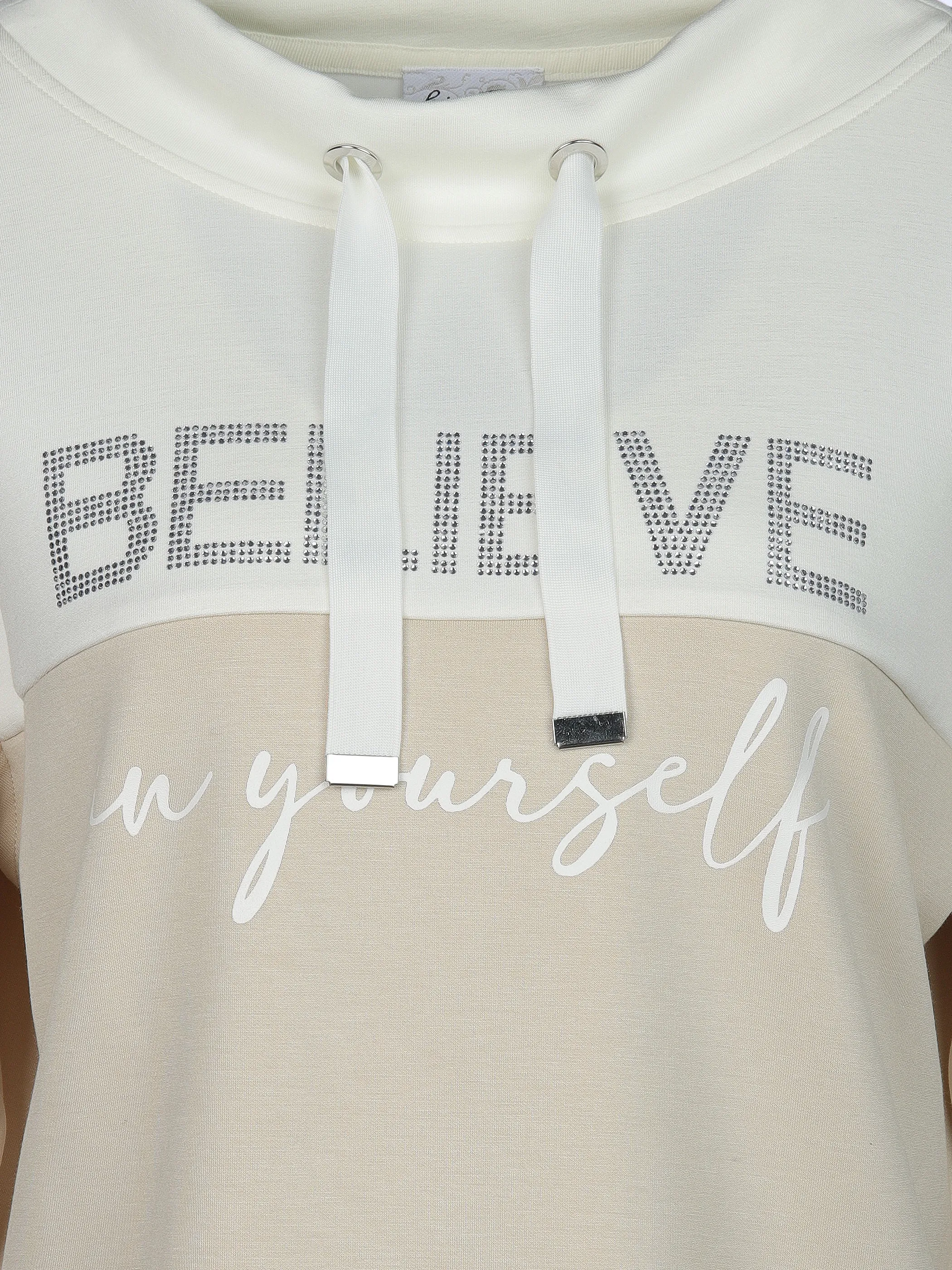 Lisa Tossa Da-Sweatshirt m. Stehkragen Beige 892119 FRENCH 3