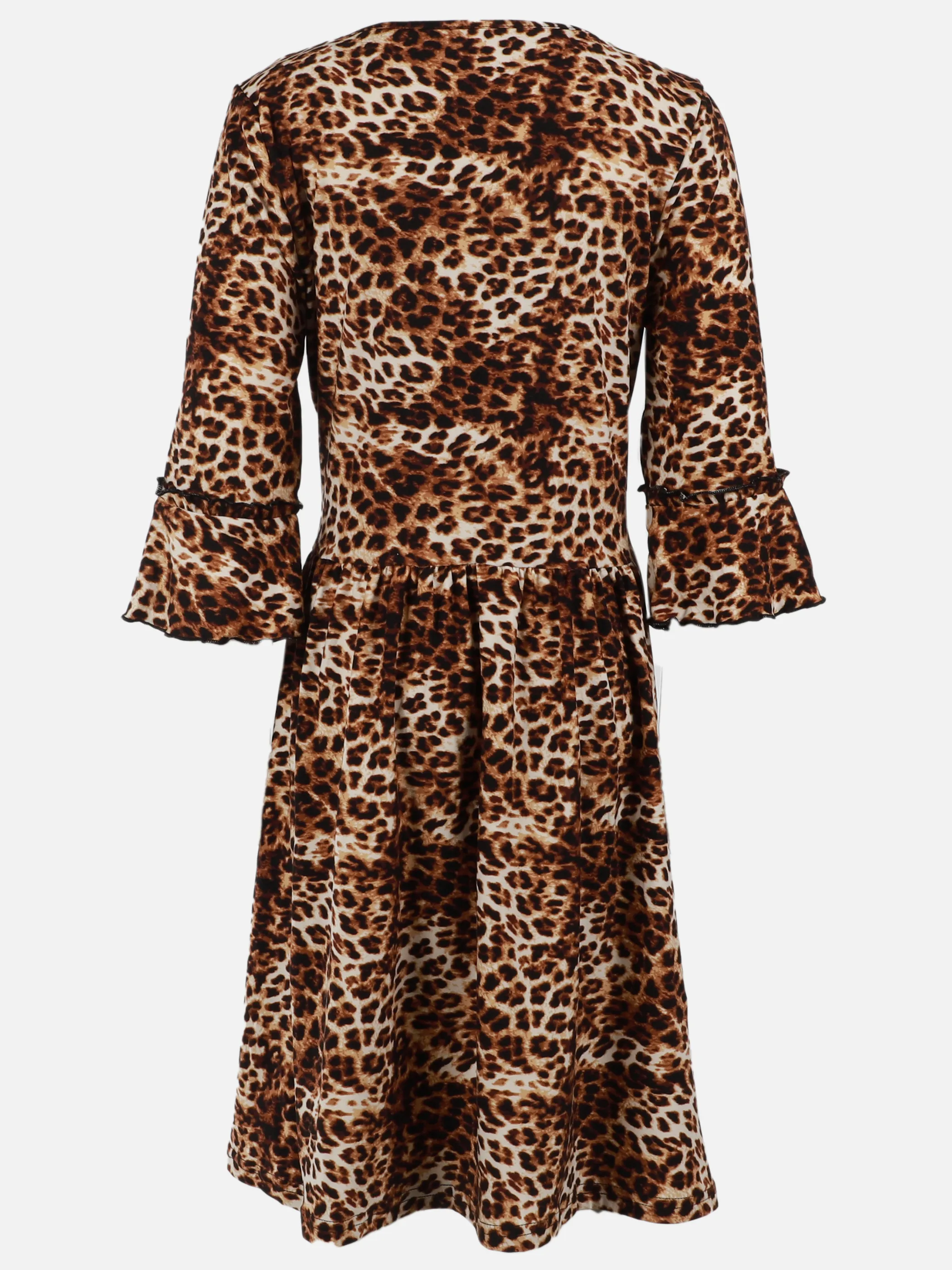 One Way JM Kleid mit Blumen/Leoparden AOP Braun 905847 BRAUN 2