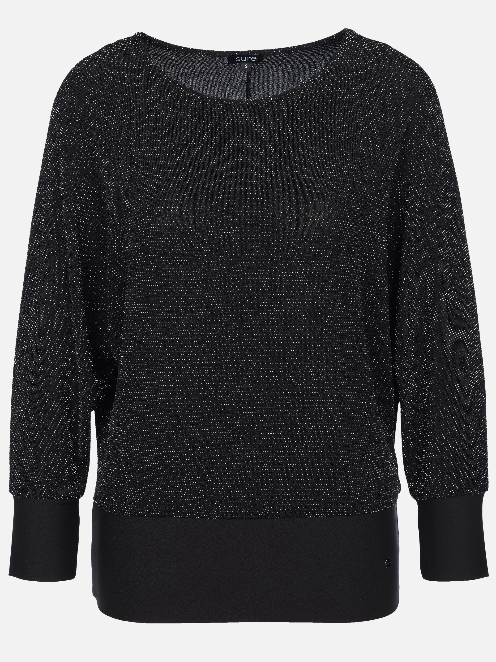 Sure Da-Shirt m. Lurexfäden, Party Schwarz 932954 BLACK 1