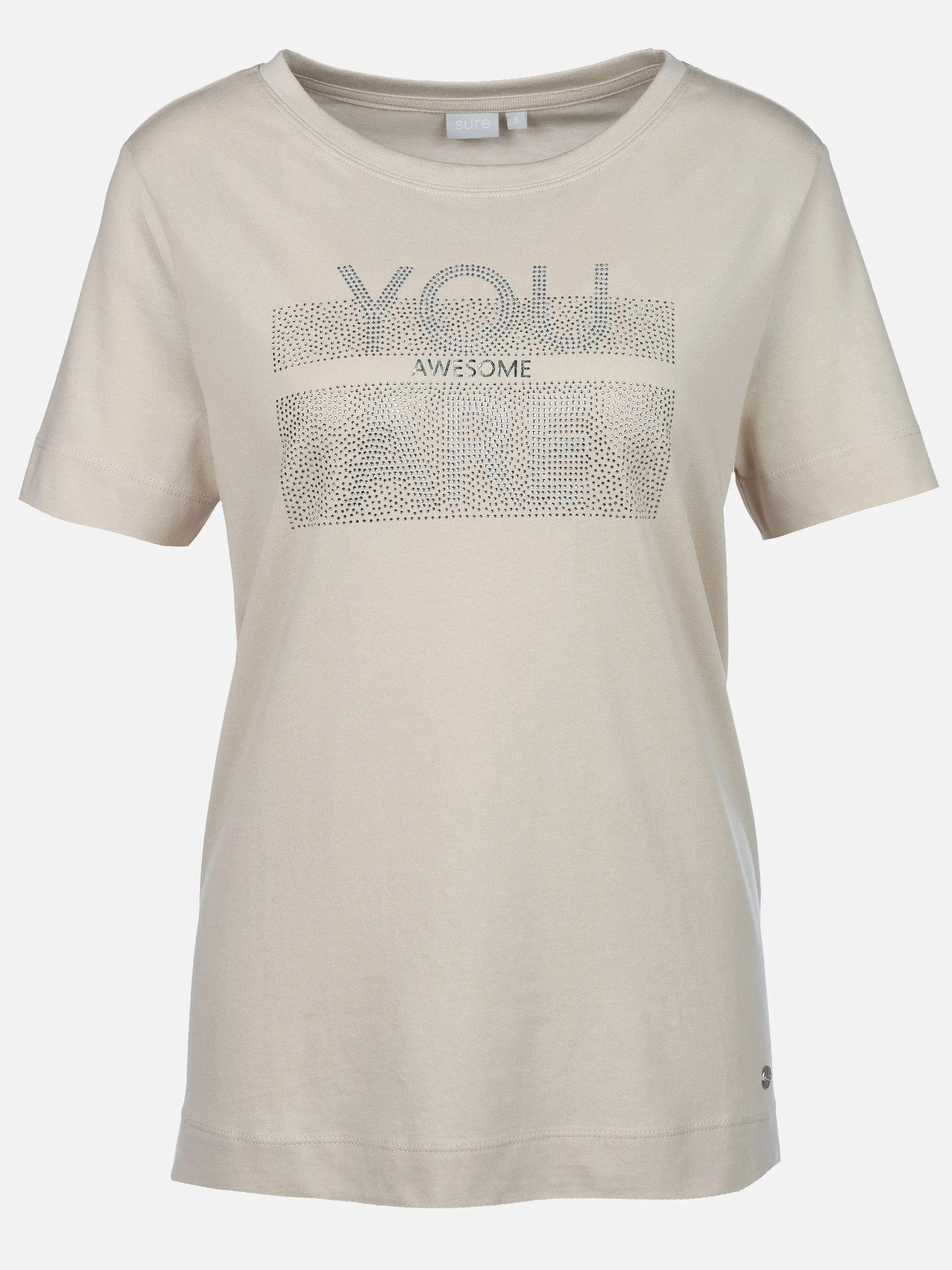 Sure Da-T-Shirt m. Straß Beige 926283 FRENCHOAK 1