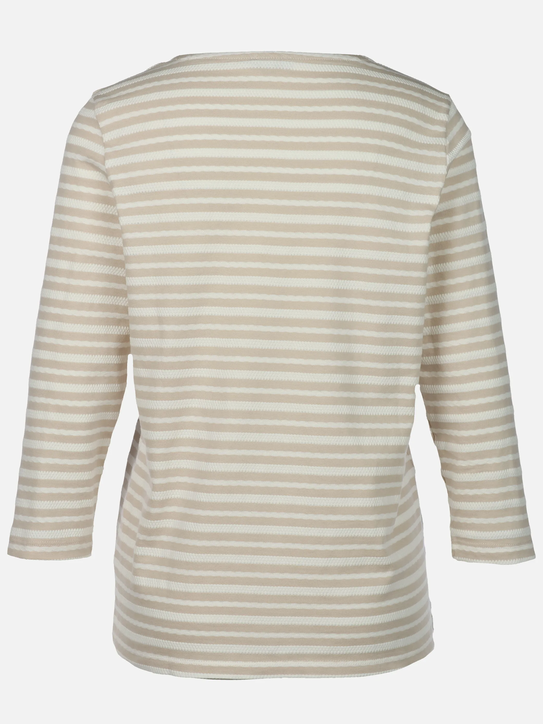 Lisa Tossa Da-Jacquard-Shirt 3/4 Arm Beige 920719 FRENCH 2