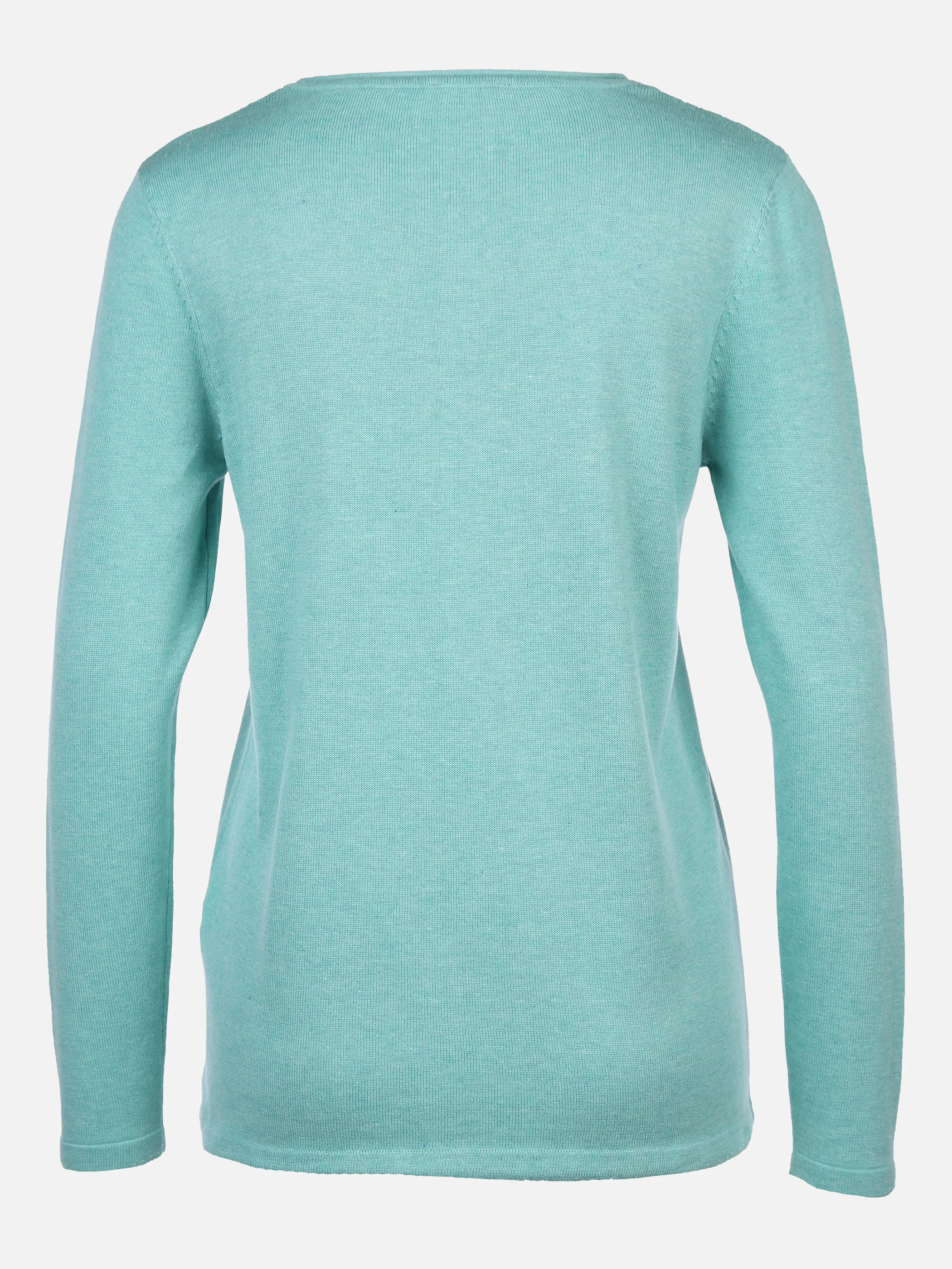 Sure Da-Pullover Basic m. Tunnelzug Türkis 848953 AQUA MEL. 2