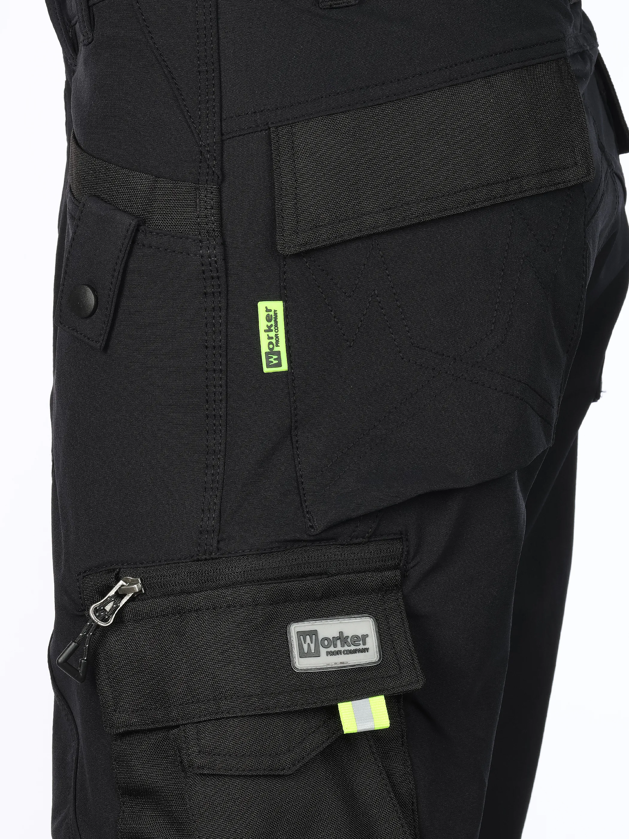 Worker He. Arbeitsshort 4-Wege Stretch Schwarz 906260 SCHWARZ 4