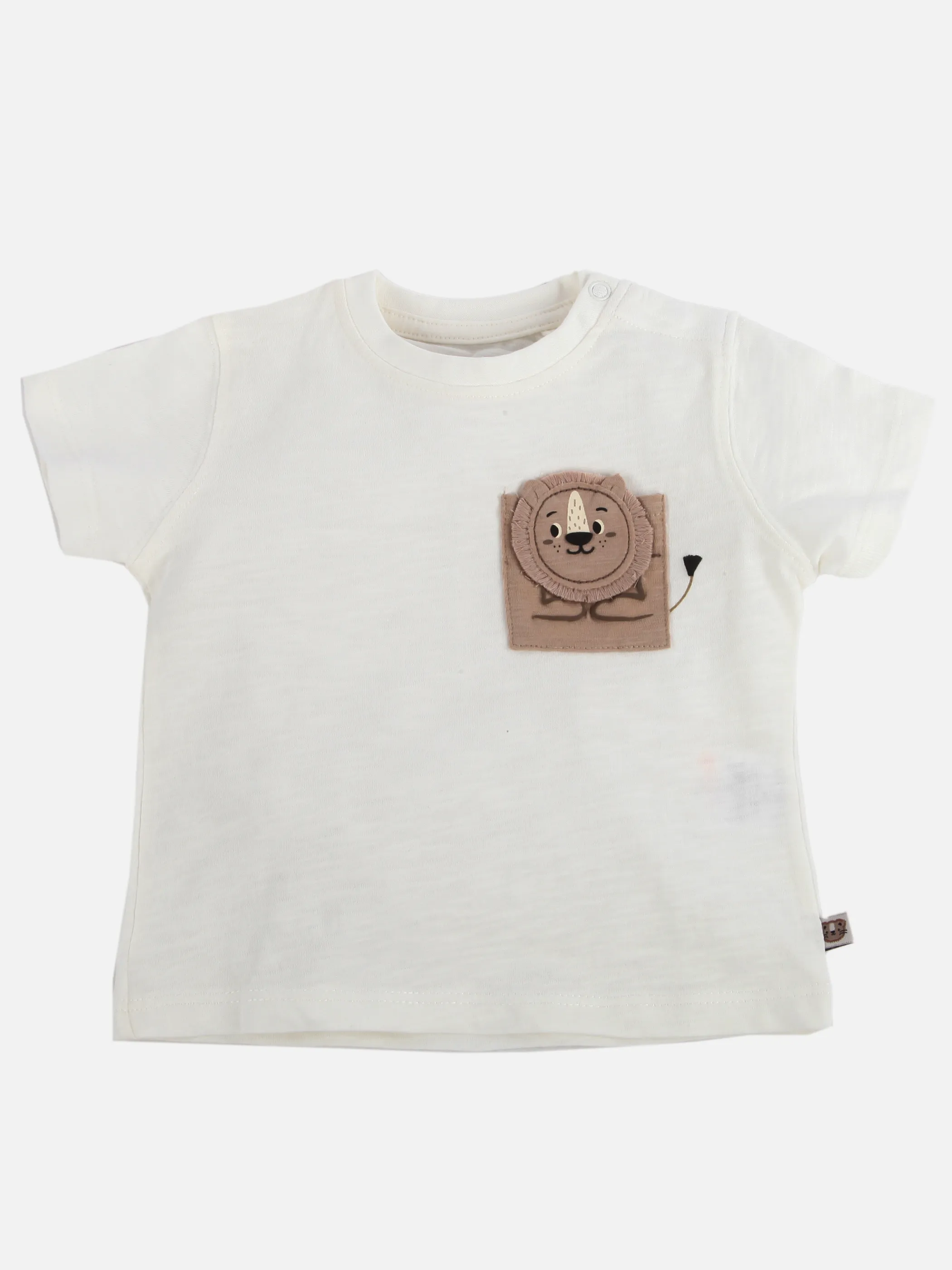 Bubble Gum BJ T-Shirt mit Löwenpatch Weiß 905629 WEIß 1