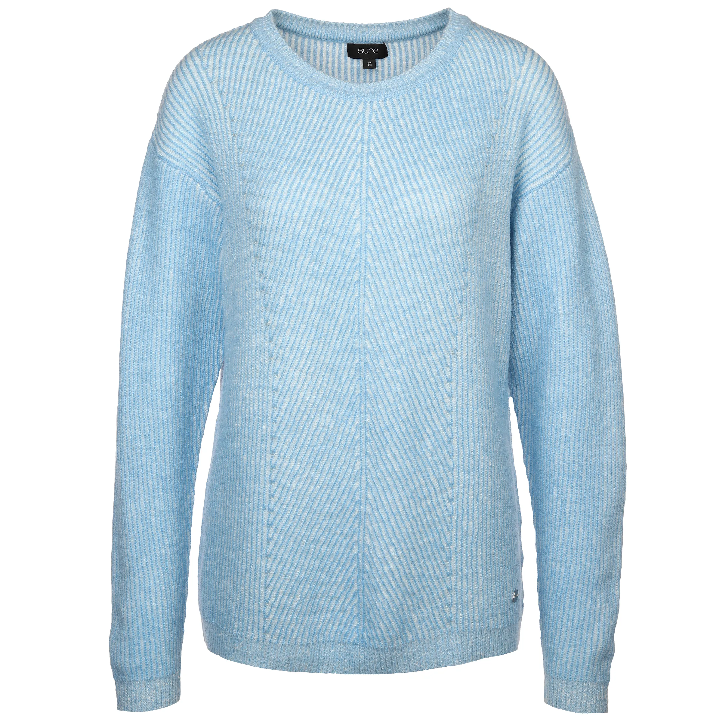 Sure Da-Pullover m. Rippstruktur Blau 881243 BLUE 1