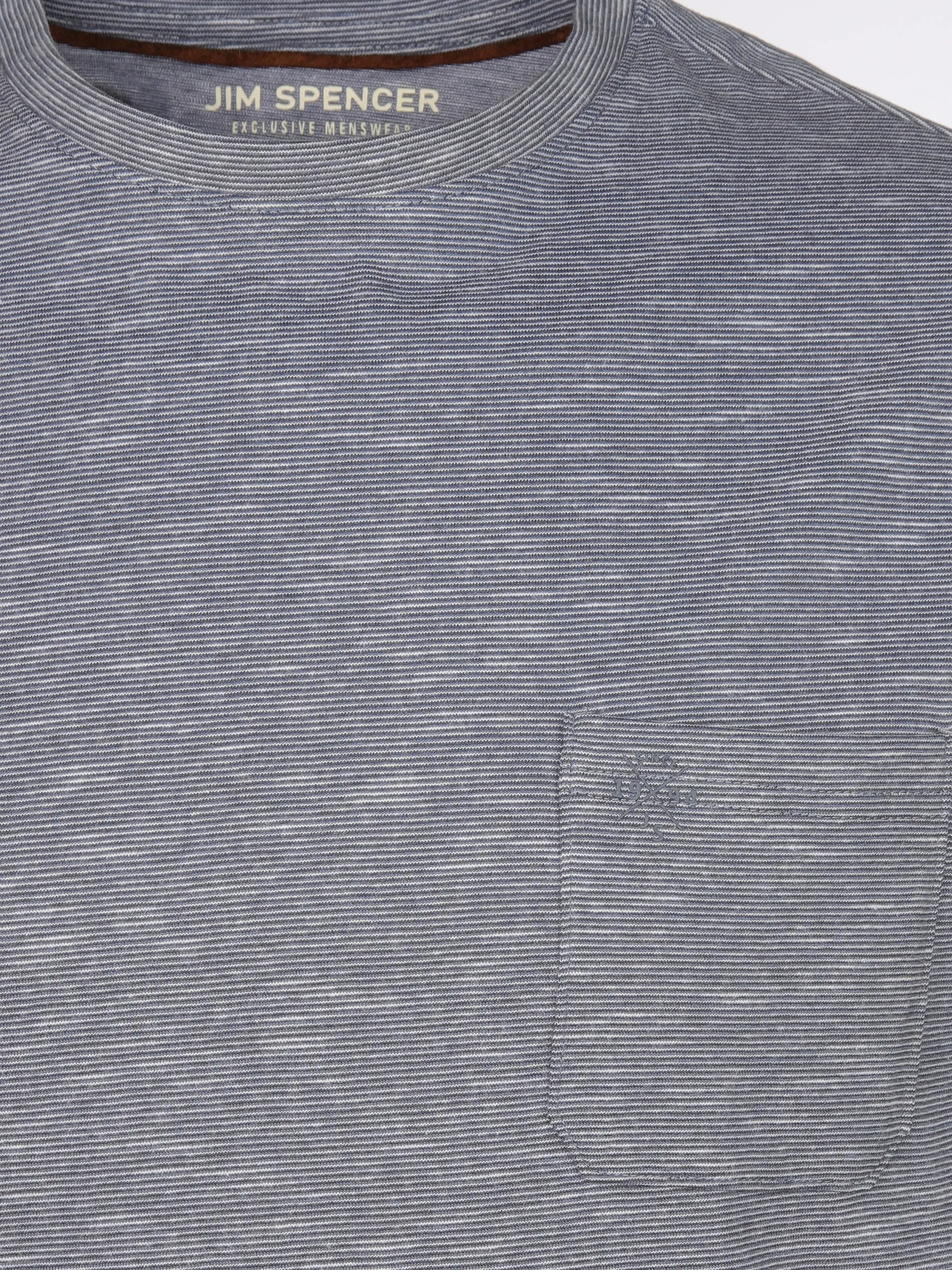 Jim Spencer He. T-Shirt 1/2 Arm grindle Blau 910839 BLUE 3