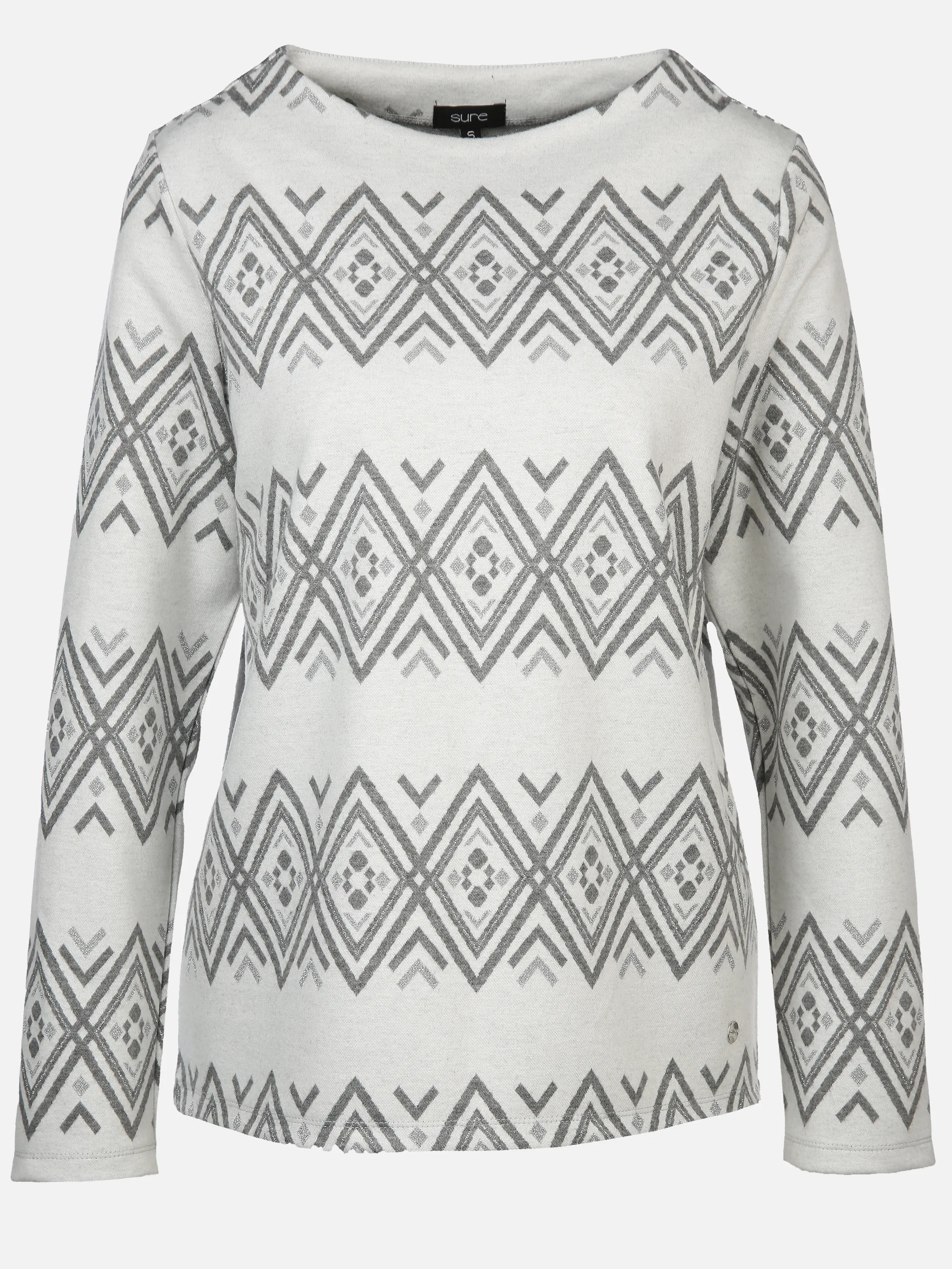 Sure Da-Norweger-Flausch-Shirt Grau 905512 SILBERMEL 1 Sure Da-Norweger-Flausch-Shirt Grau 905512 SILBERMEL 1