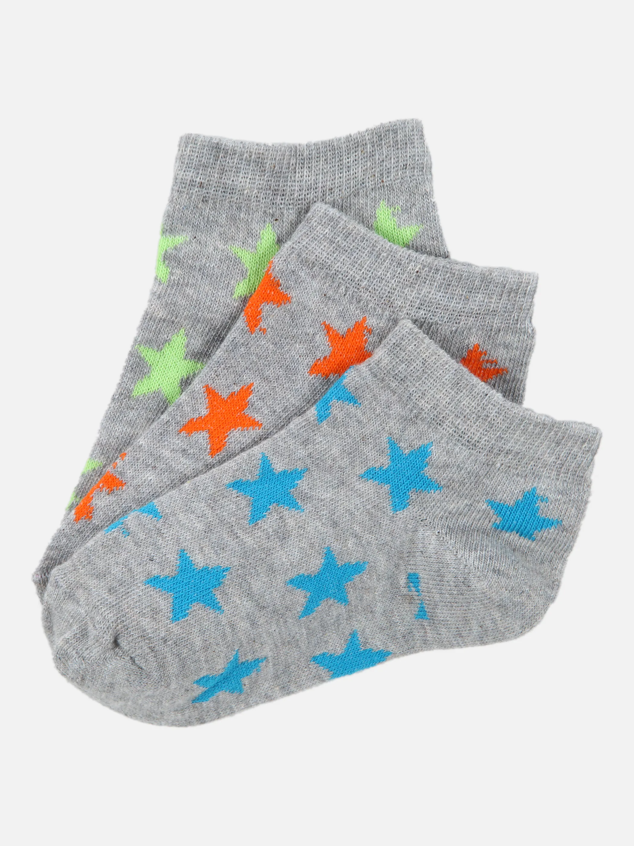 Stop + Go Md-Sneaker Socken 3er Pack Grau 853470 GRAU 1