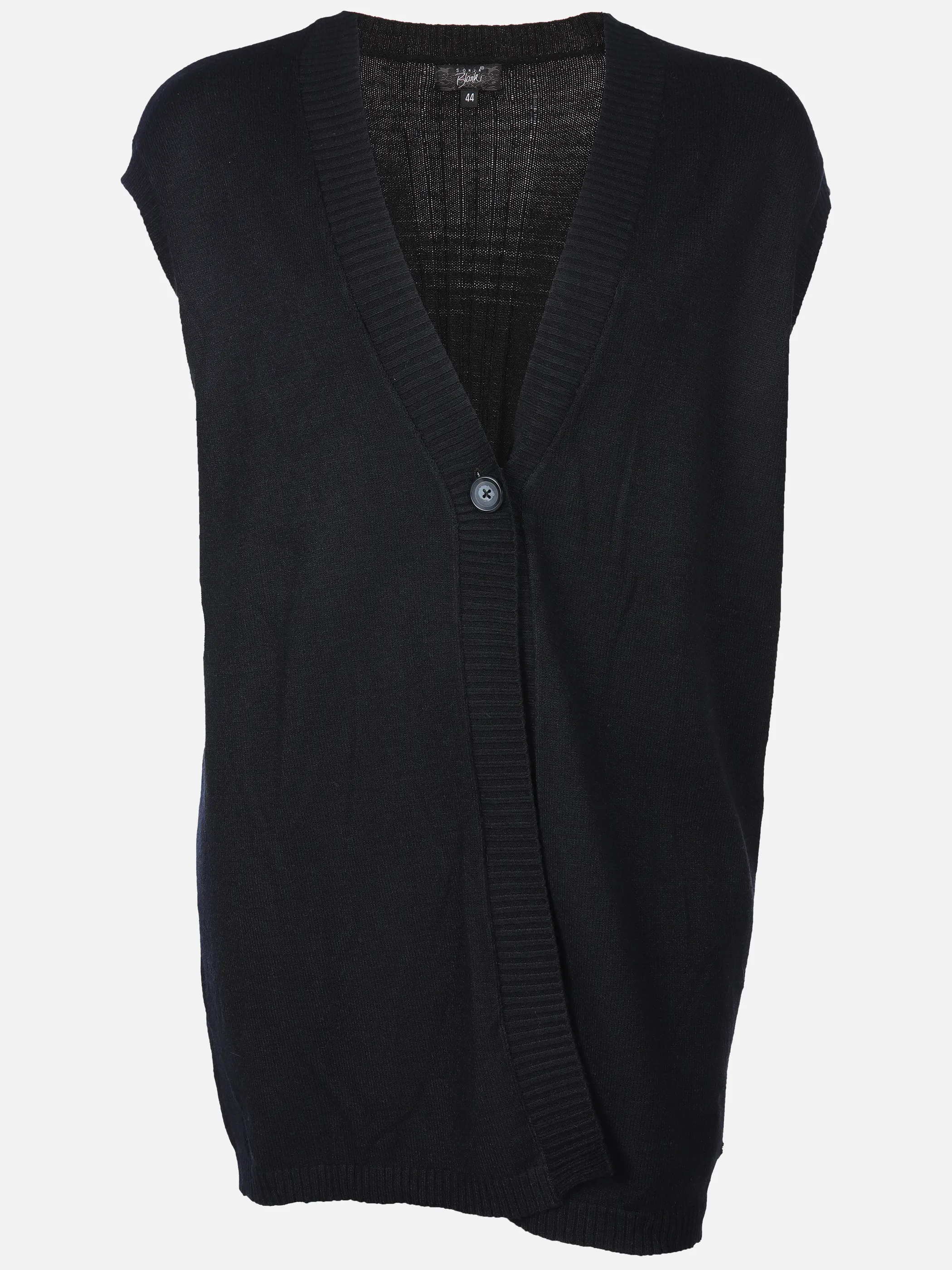 Sonja Blank Da-gr.Gr. Strickweste Schwarz 896654 SCHWARZ 1 Sonja Blank Da-gr.Gr. Strickweste Schwarz 896654 SCHWARZ 1