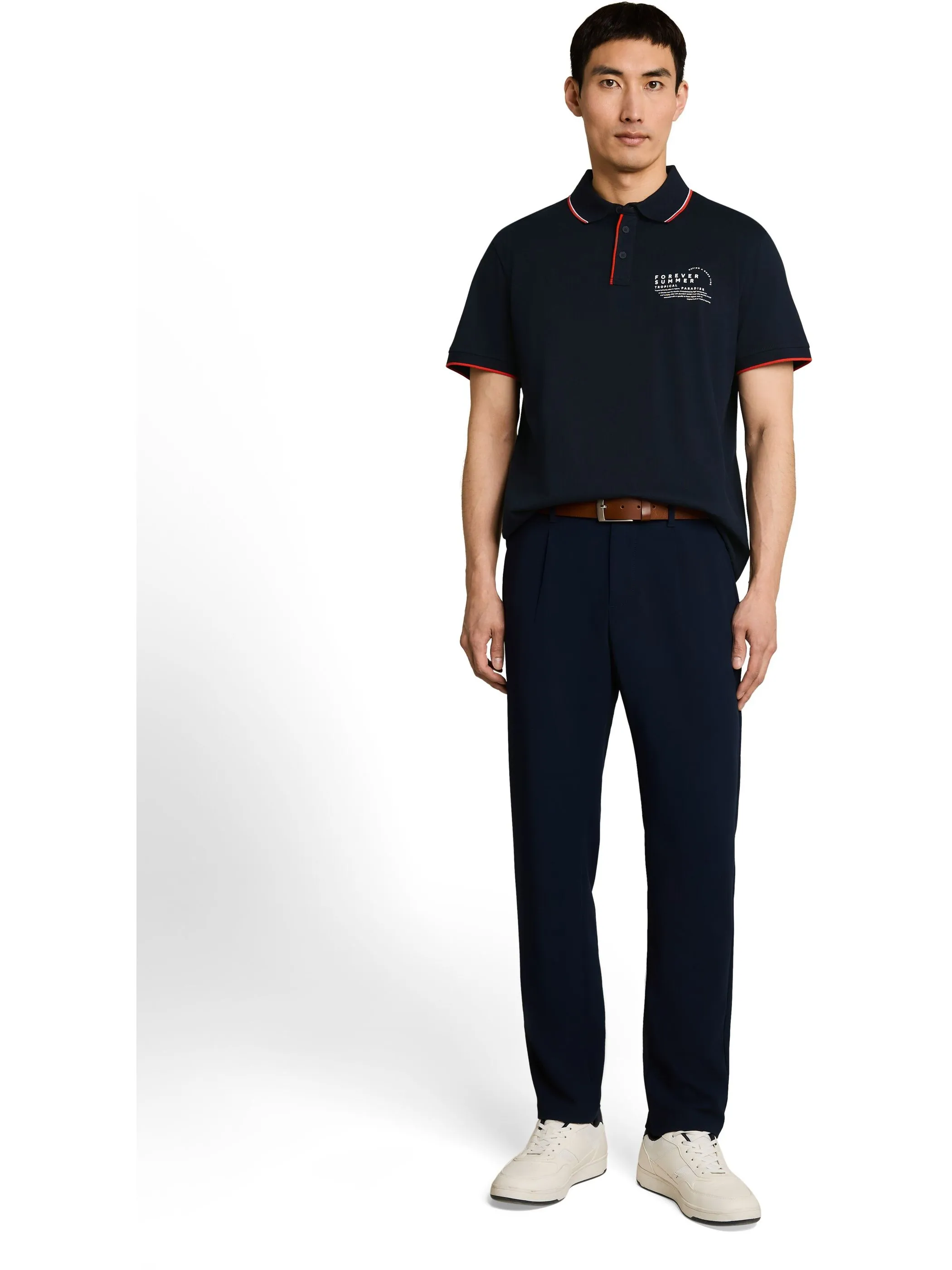 Tom Tailor 1053338 printed polo Blau 926458 10668 4