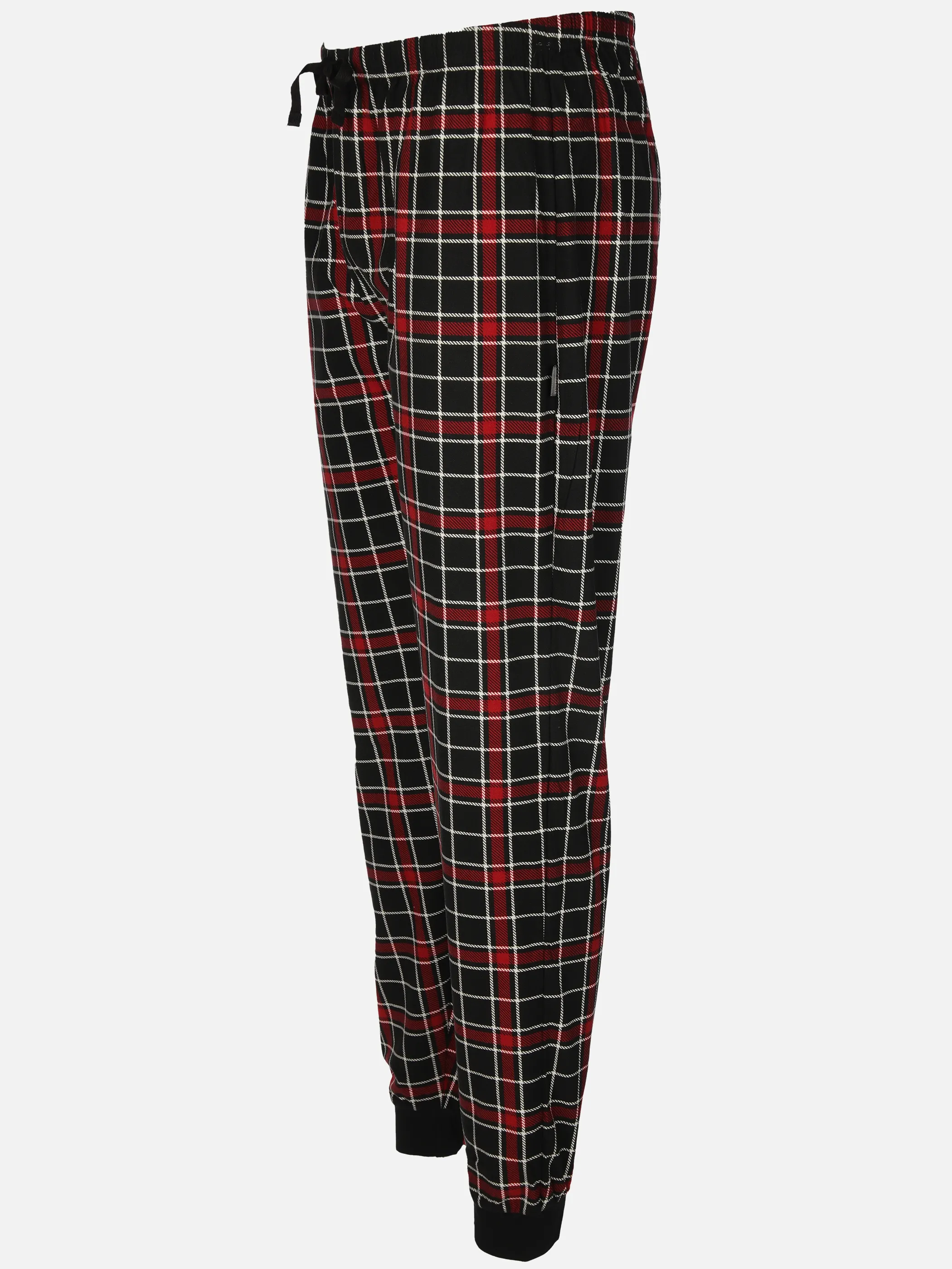 Jim Spencer He. Schlafhose Flanell Karo Schwarz 914698 SCHWARZ 3