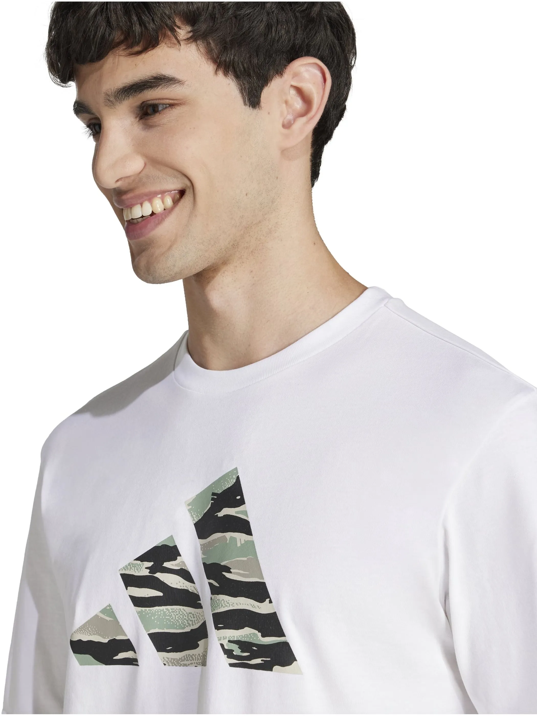Adidas JI6770 He-TShirt logo camo Weiß 910806 000 3