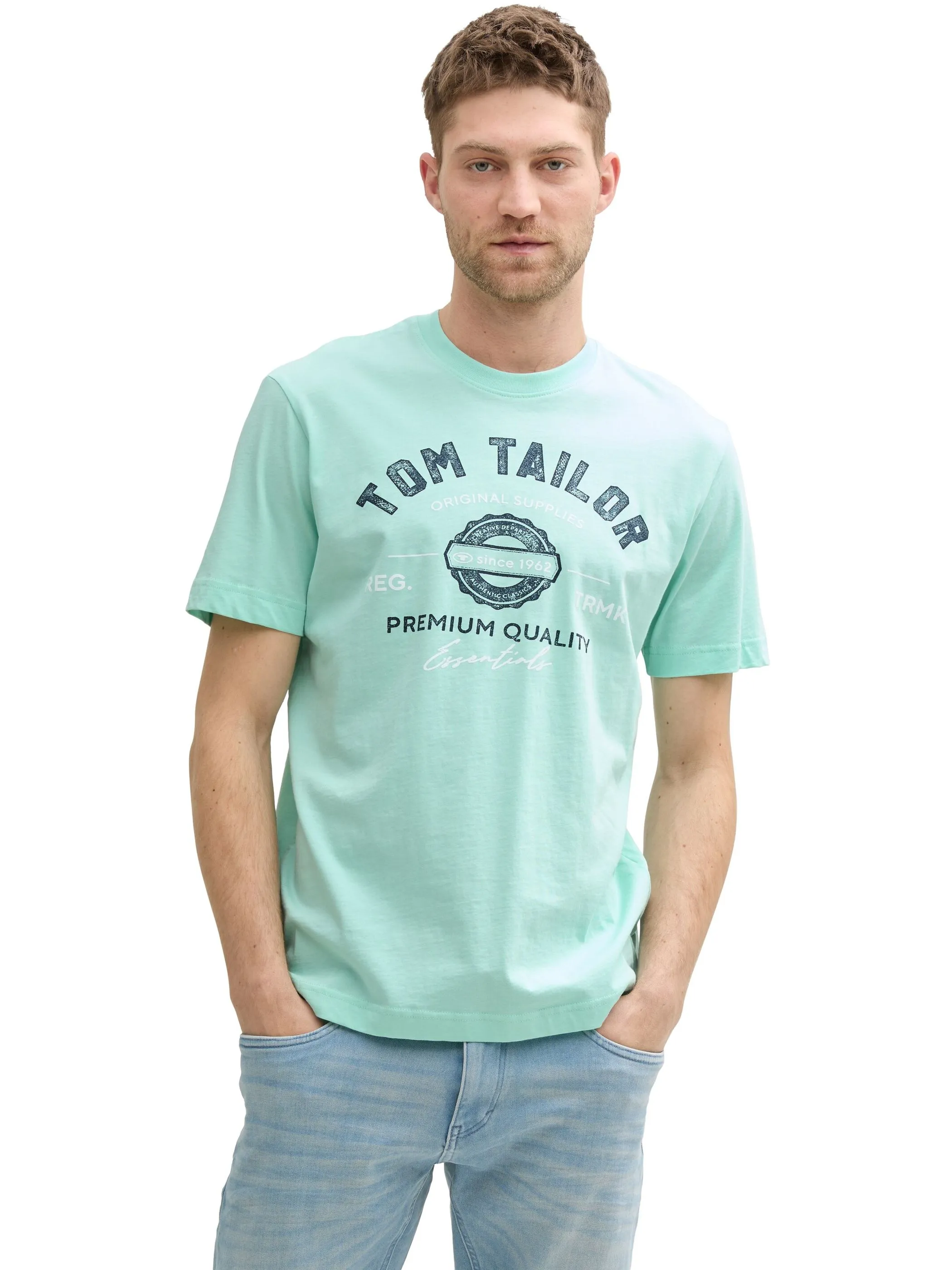 Tom Tailor 1037735 NOS logo tee Grün 884276 37105 4