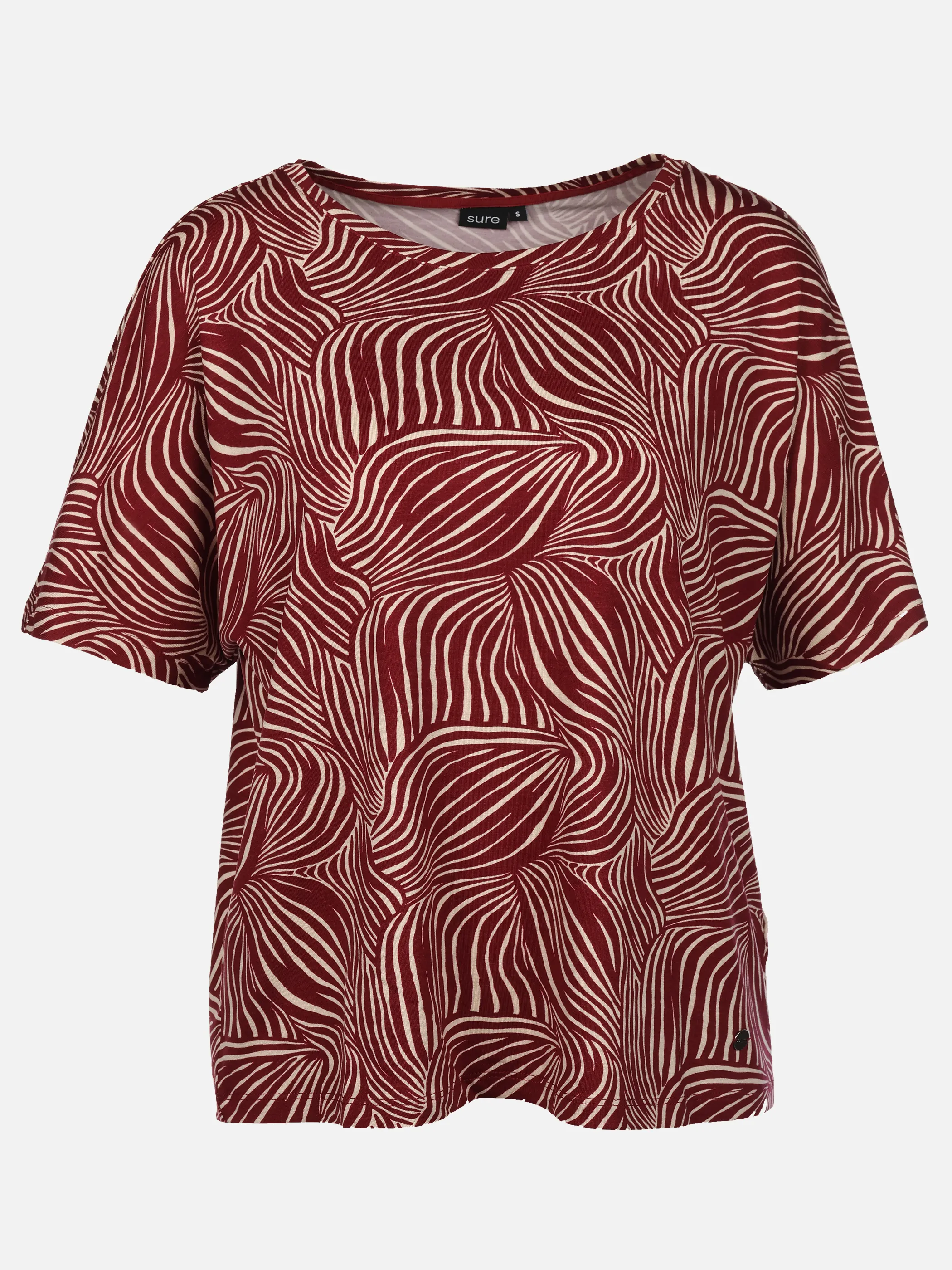 Sure Da. Rundhalsshirt Rot 930836 RUHBARB 1