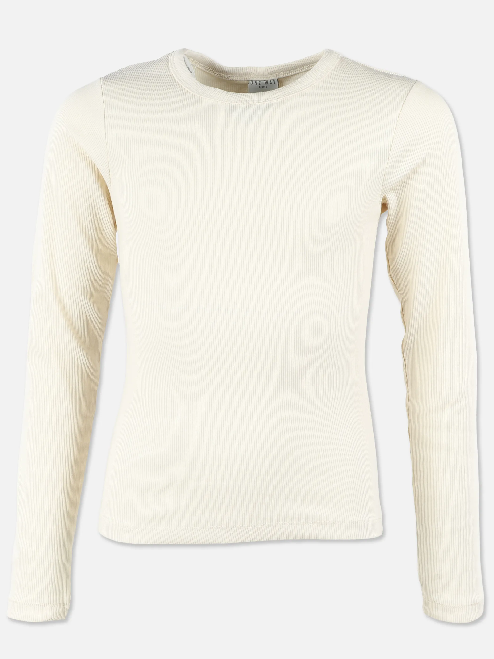 One Way JM T-Shirt in weiß und braun Beige 930150 BEIGE 1