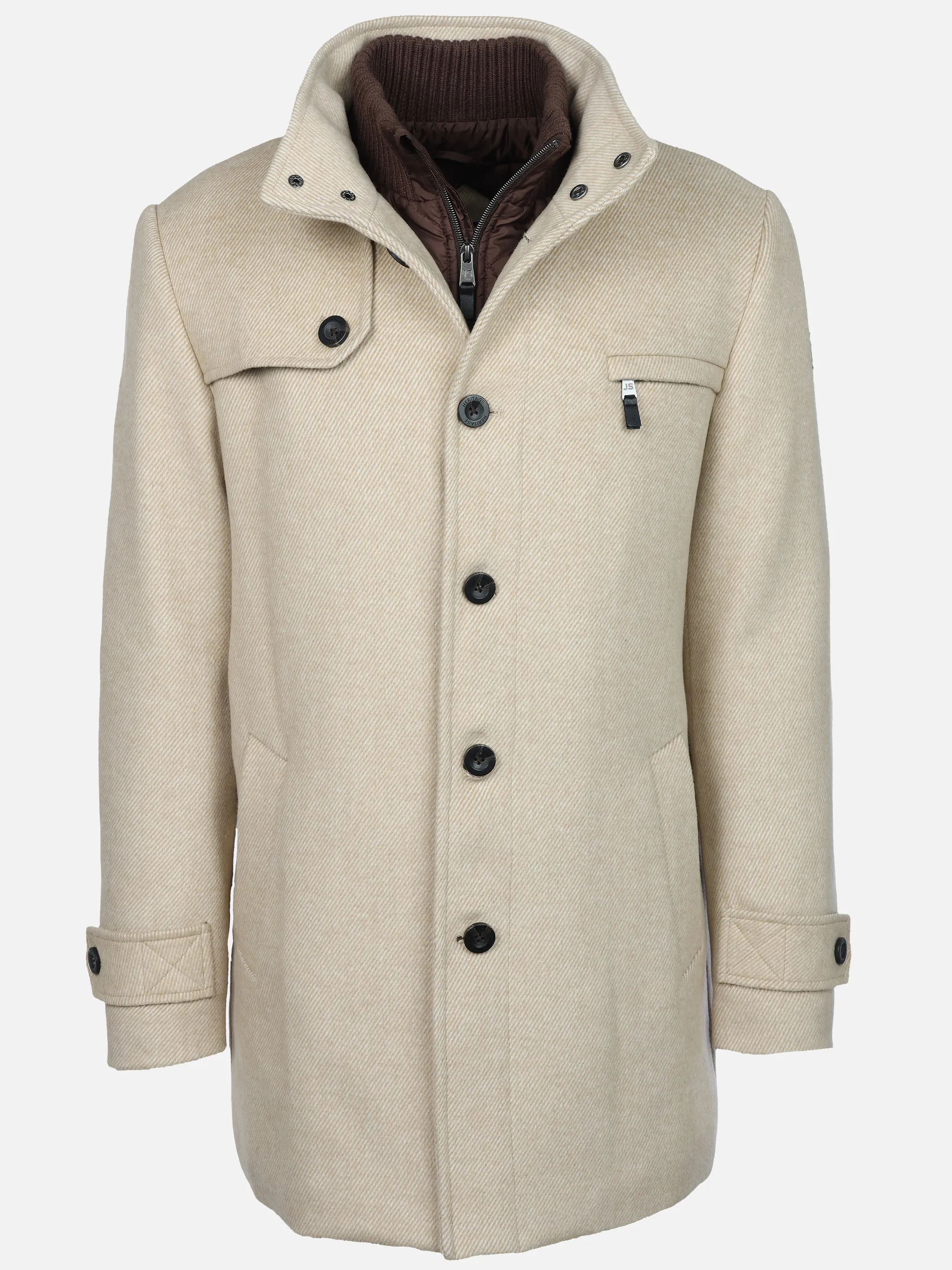Jim Spencer He. Wollmantel 2in1 220803 Beige 871351 62 1