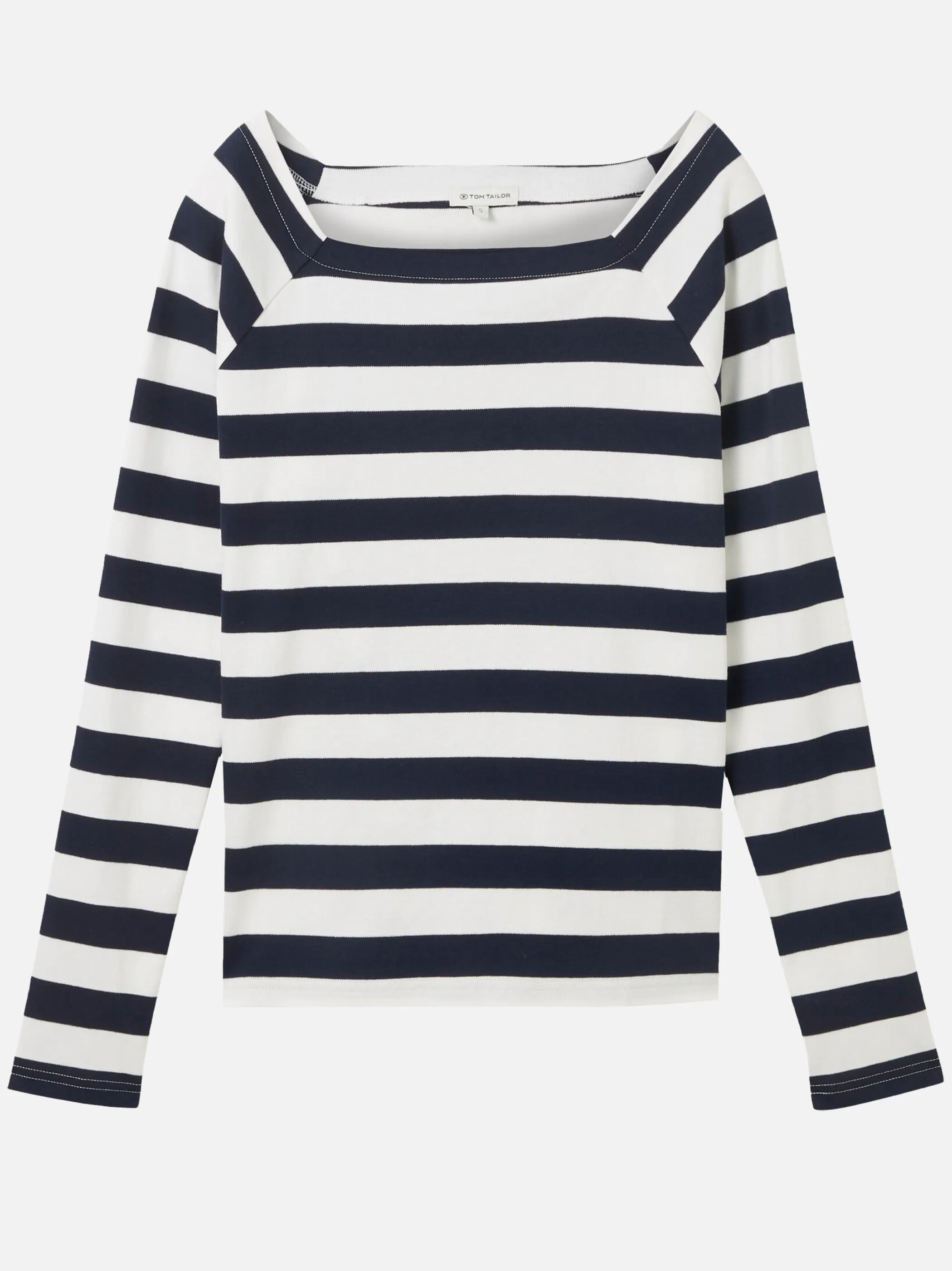 Tom Tailor 1040557 T-shirt stripe carrŽ® Weiß 890595 35066 1