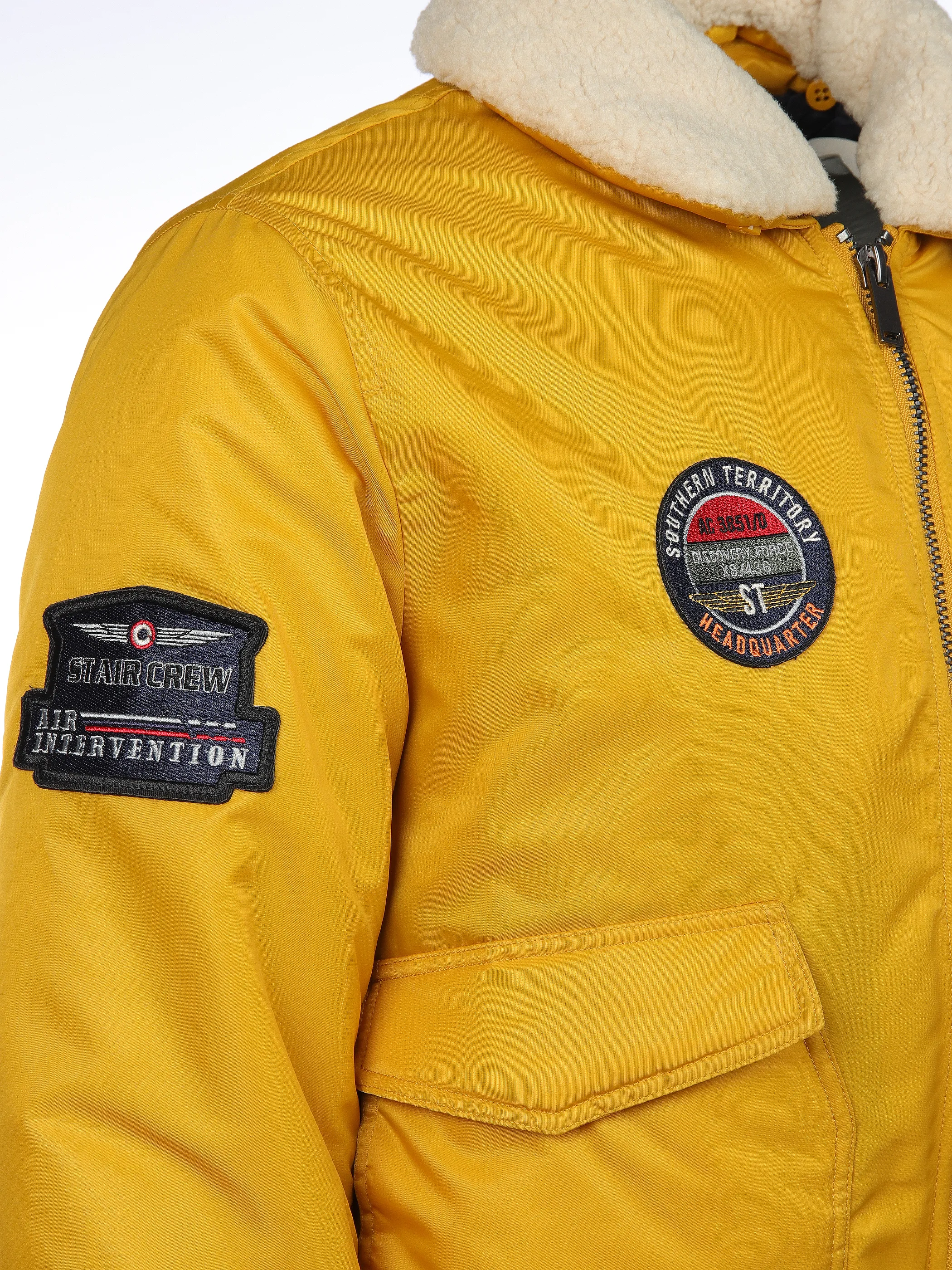 Southern Territory He. Fliegerblouson Sherpa gelb Gelb 916380 1567 4