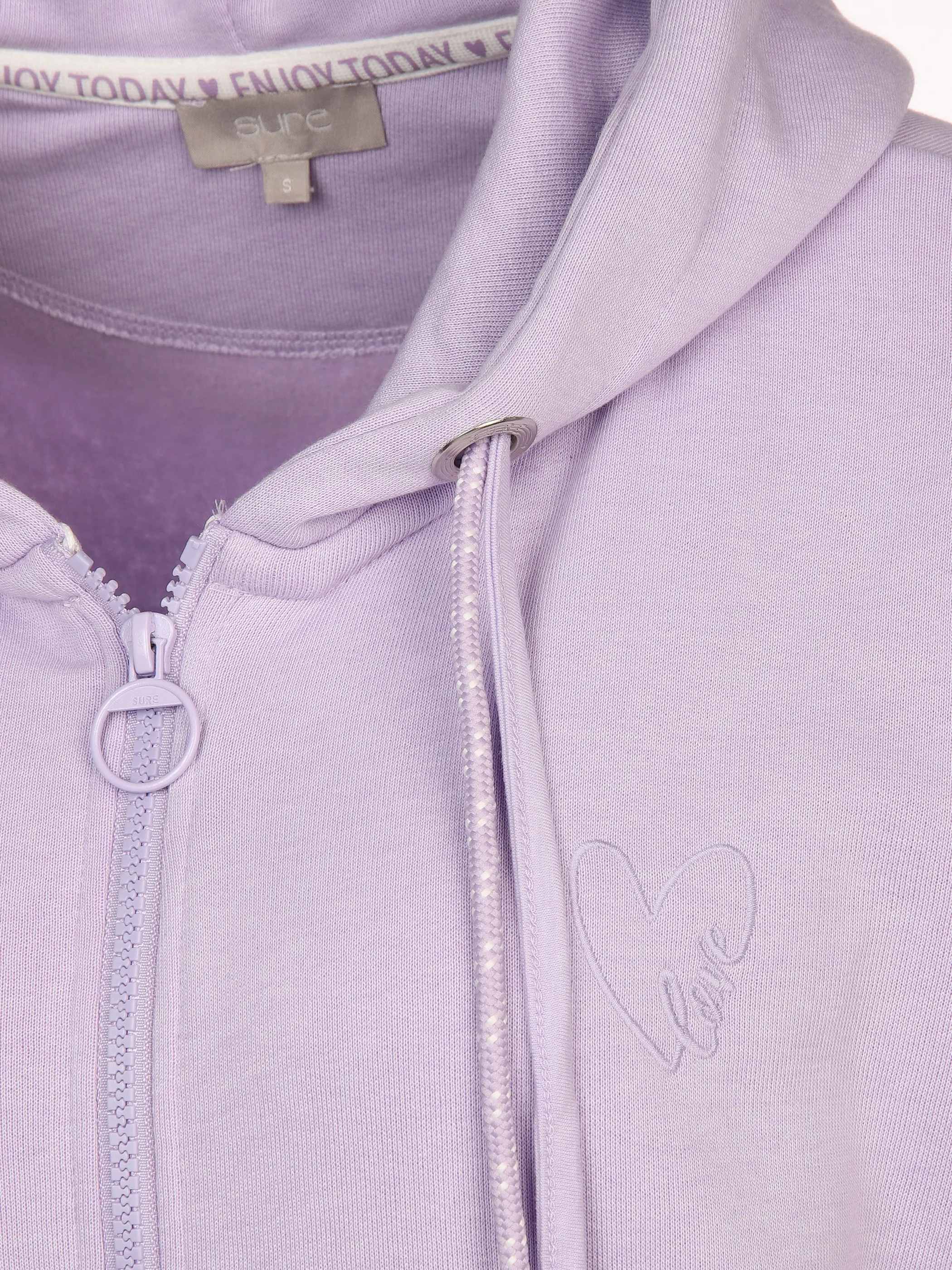 Sure Da-Sweat-Cardigan m. Kapuze Lila 897606 FLIEDER 3