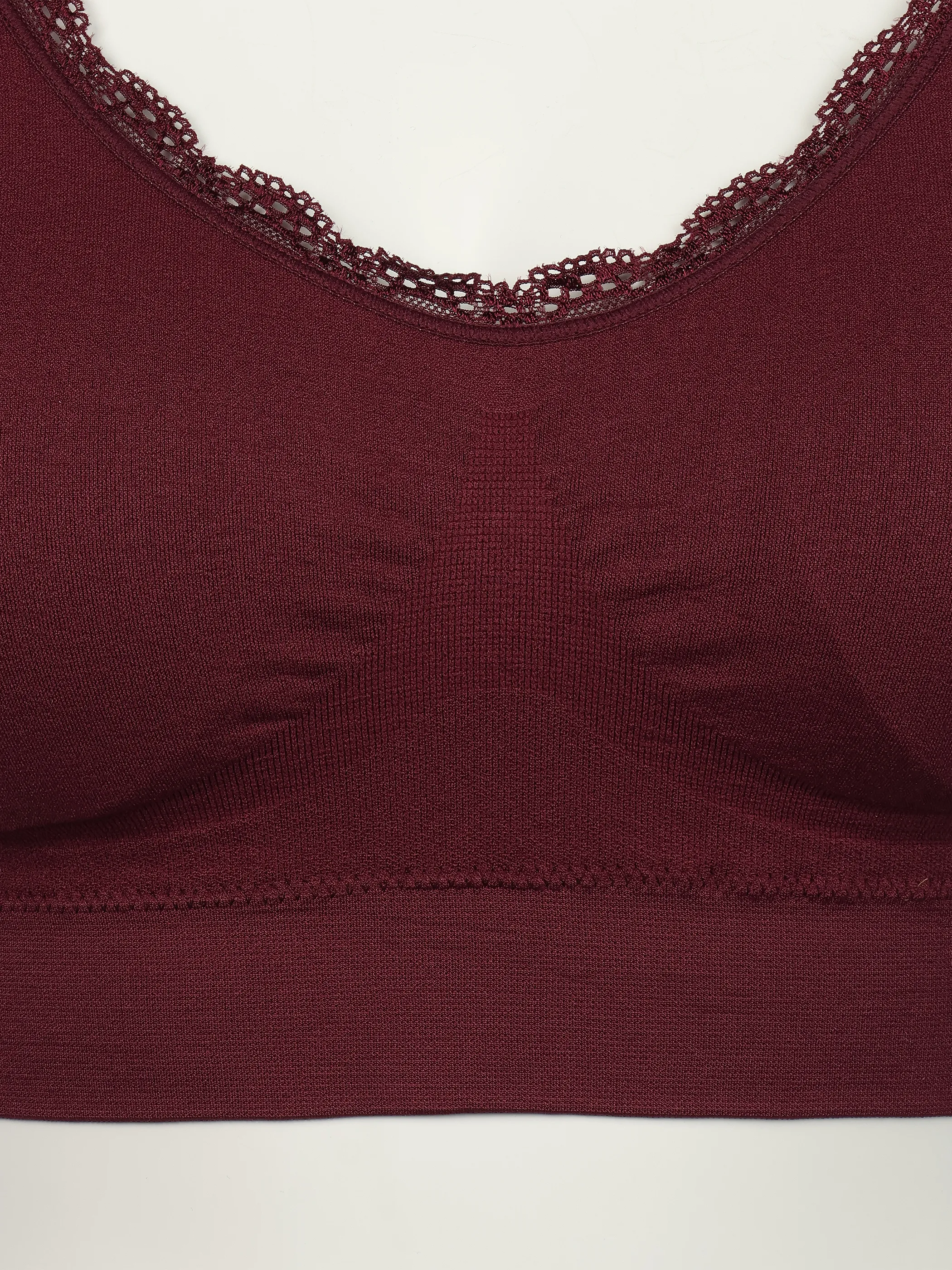 Sure Da Bustier Seamless mit Spitze Rot 932037 BORDEAUX 3