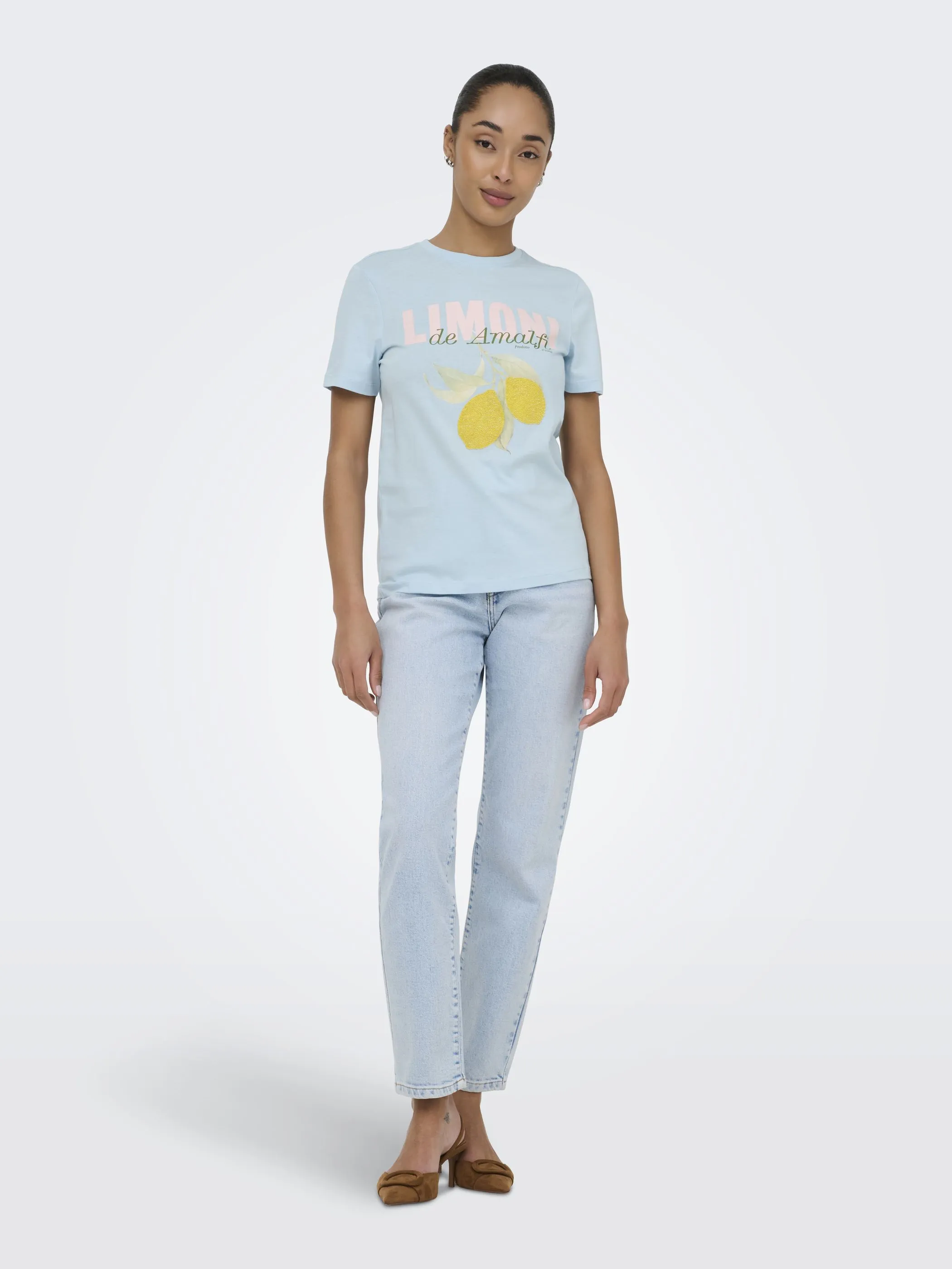 Only 15375848 ONLKITA S/S PEARL TOP Blau 926808 253196002 4