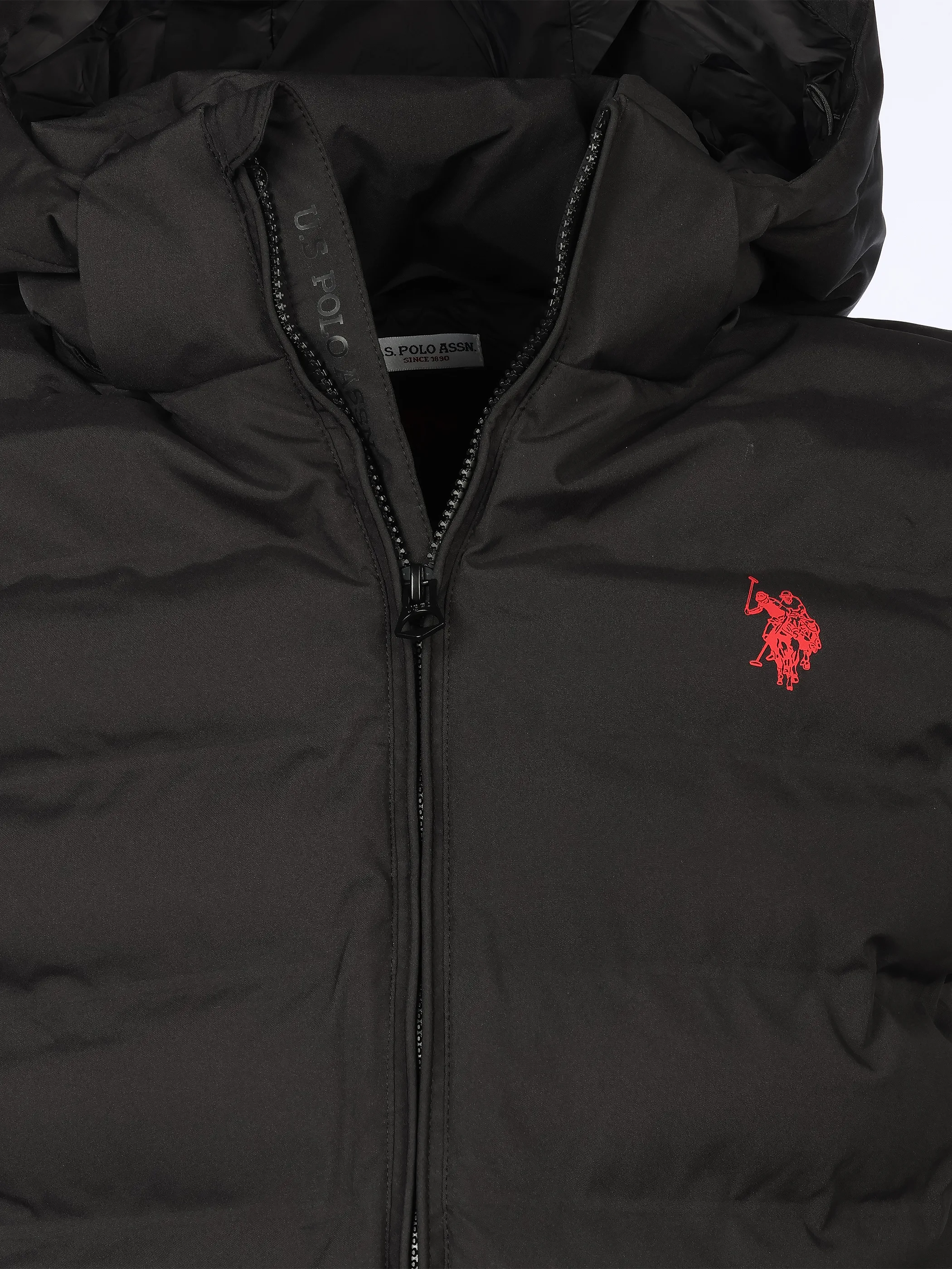 U.S. Polo Assn. Weste mit Kapuze US17022 Schwarz 931007 BLACK199 3